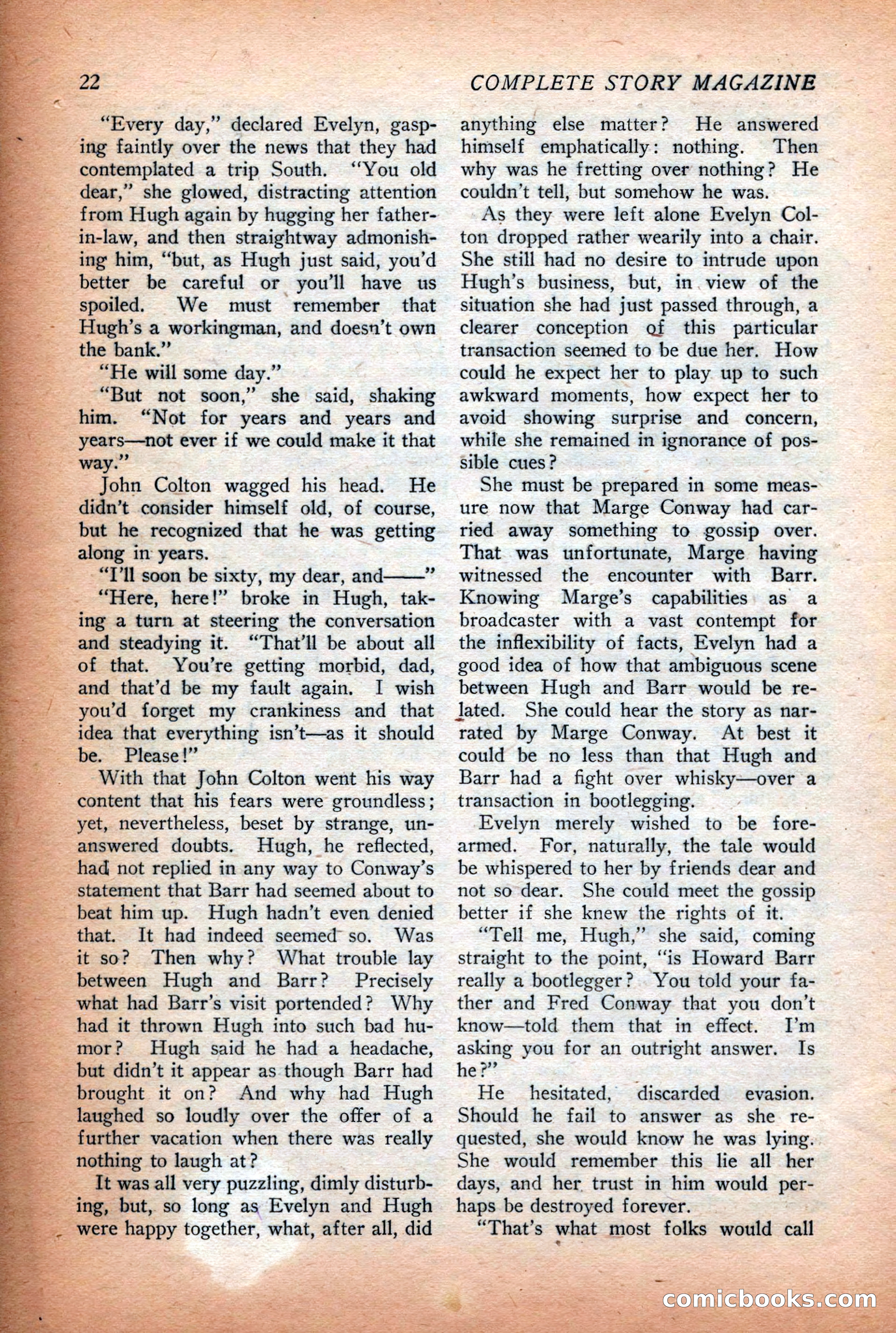 Complete Story Magazine, Vol. 4, No. 2 — page 32 of 170