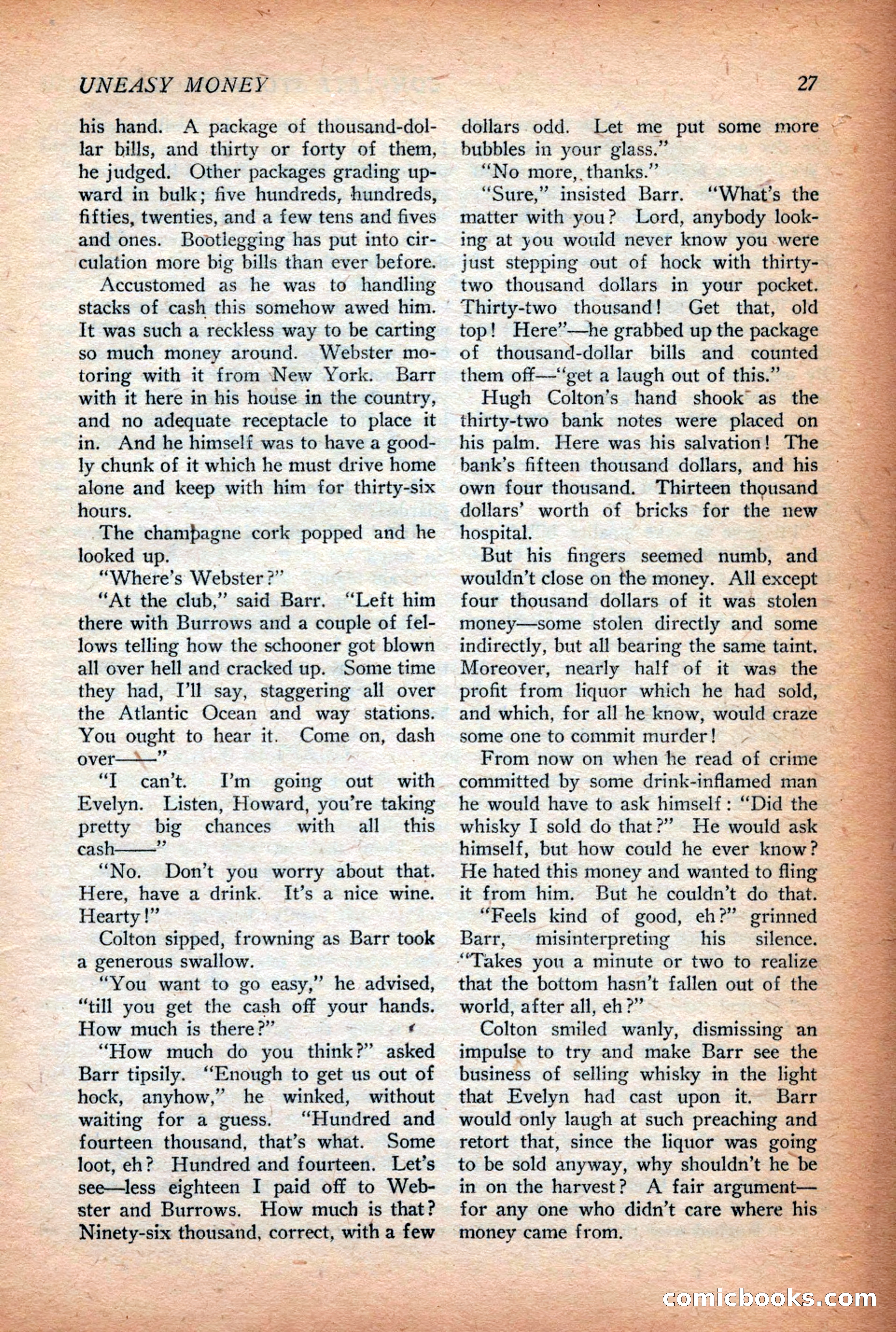 Complete Story Magazine, Vol. 4, No. 2 — page 37 of 170