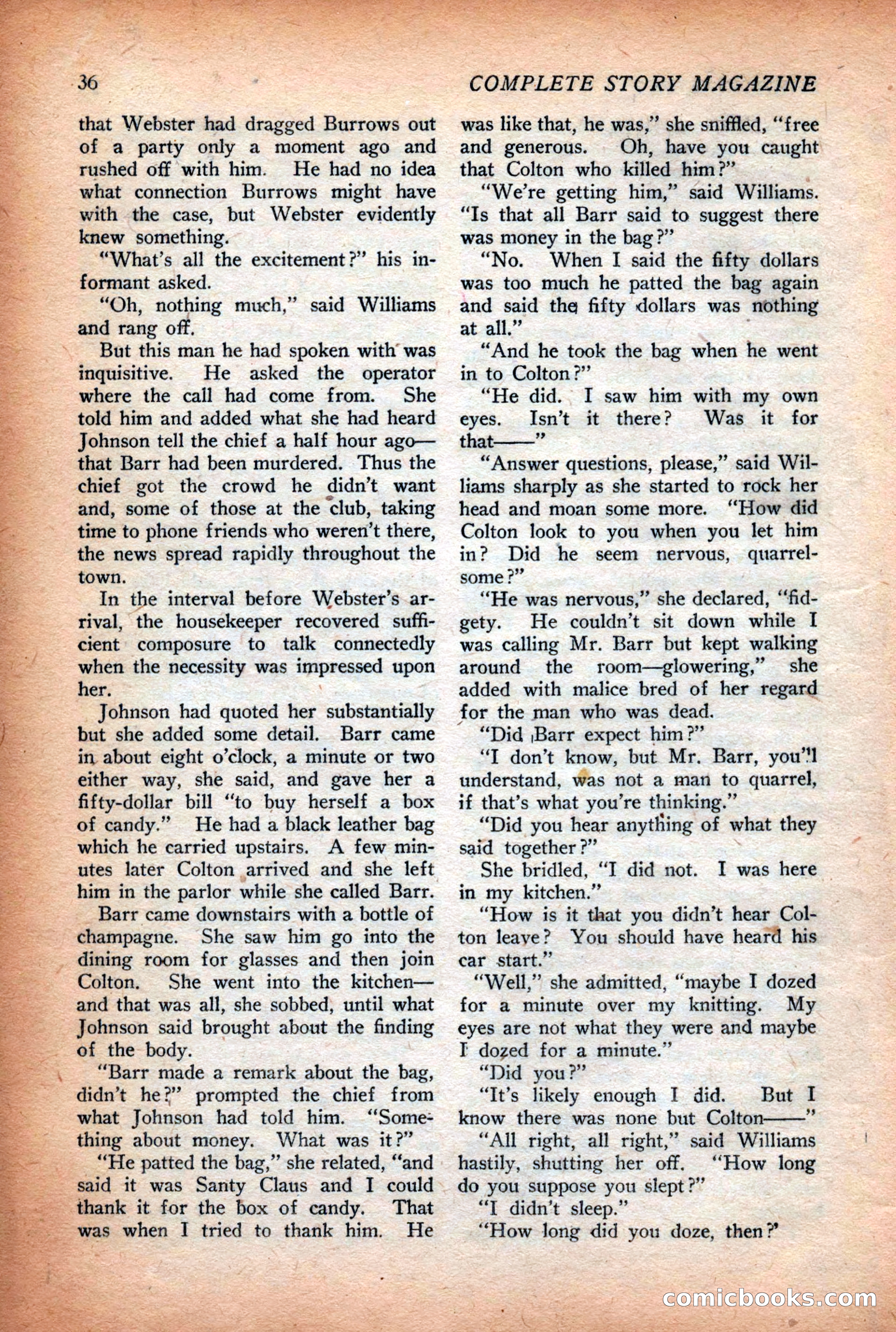 Complete Story Magazine, Vol. 4, No. 2 — page 46 of 170