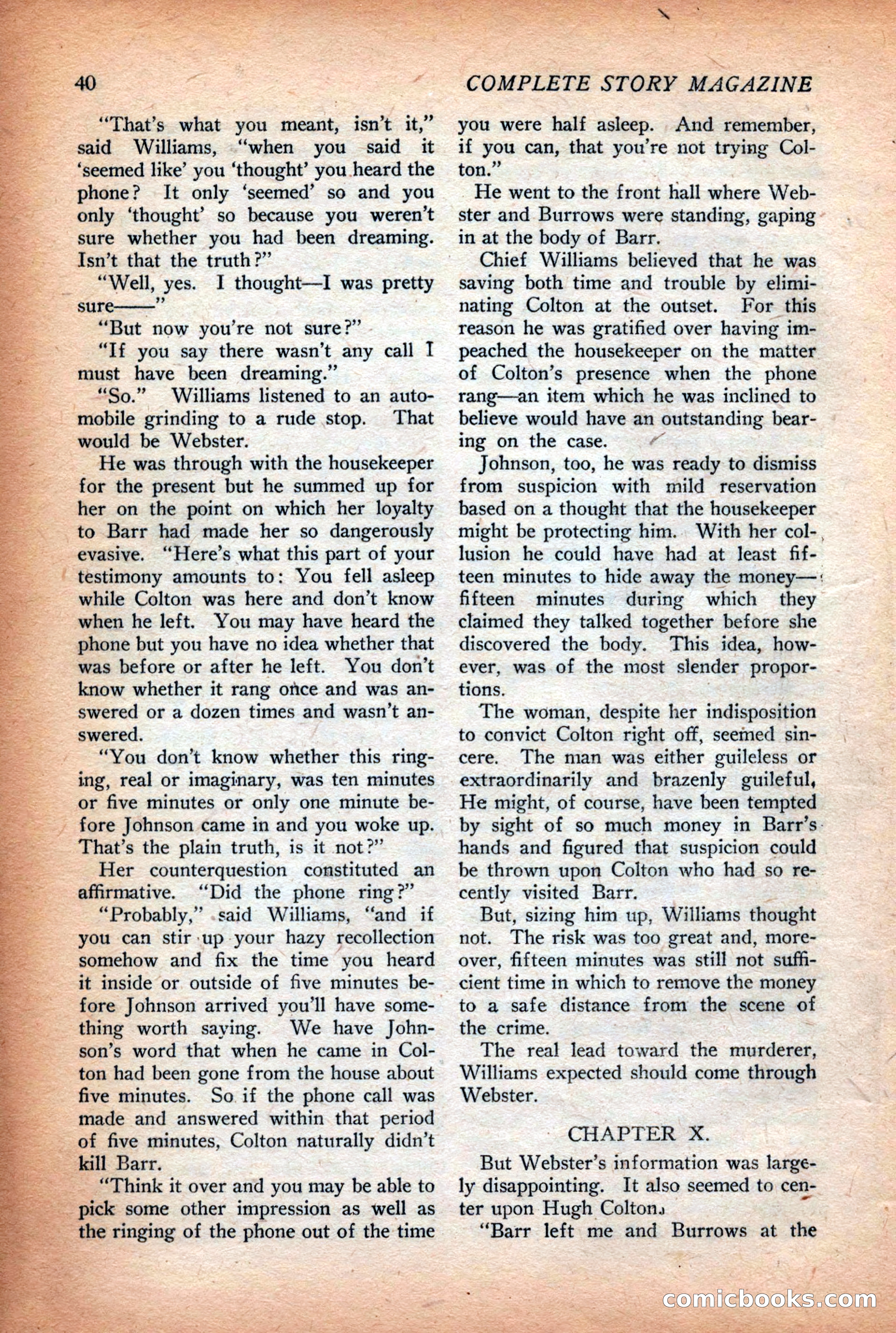 Complete Story Magazine, Vol. 4, No. 2 — page 50 of 170