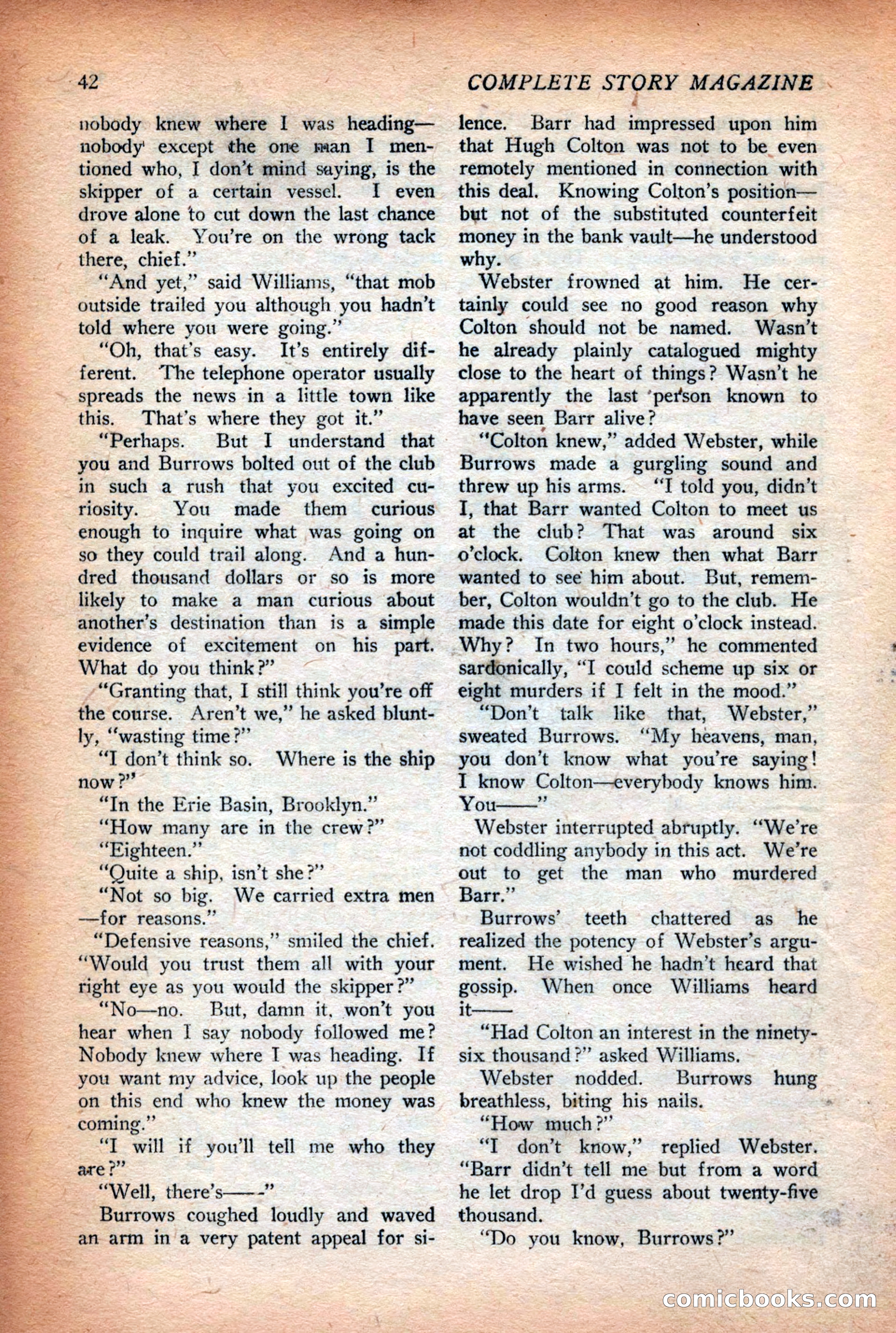 Complete Story Magazine, Vol. 4, No. 2 — page 52 of 170
