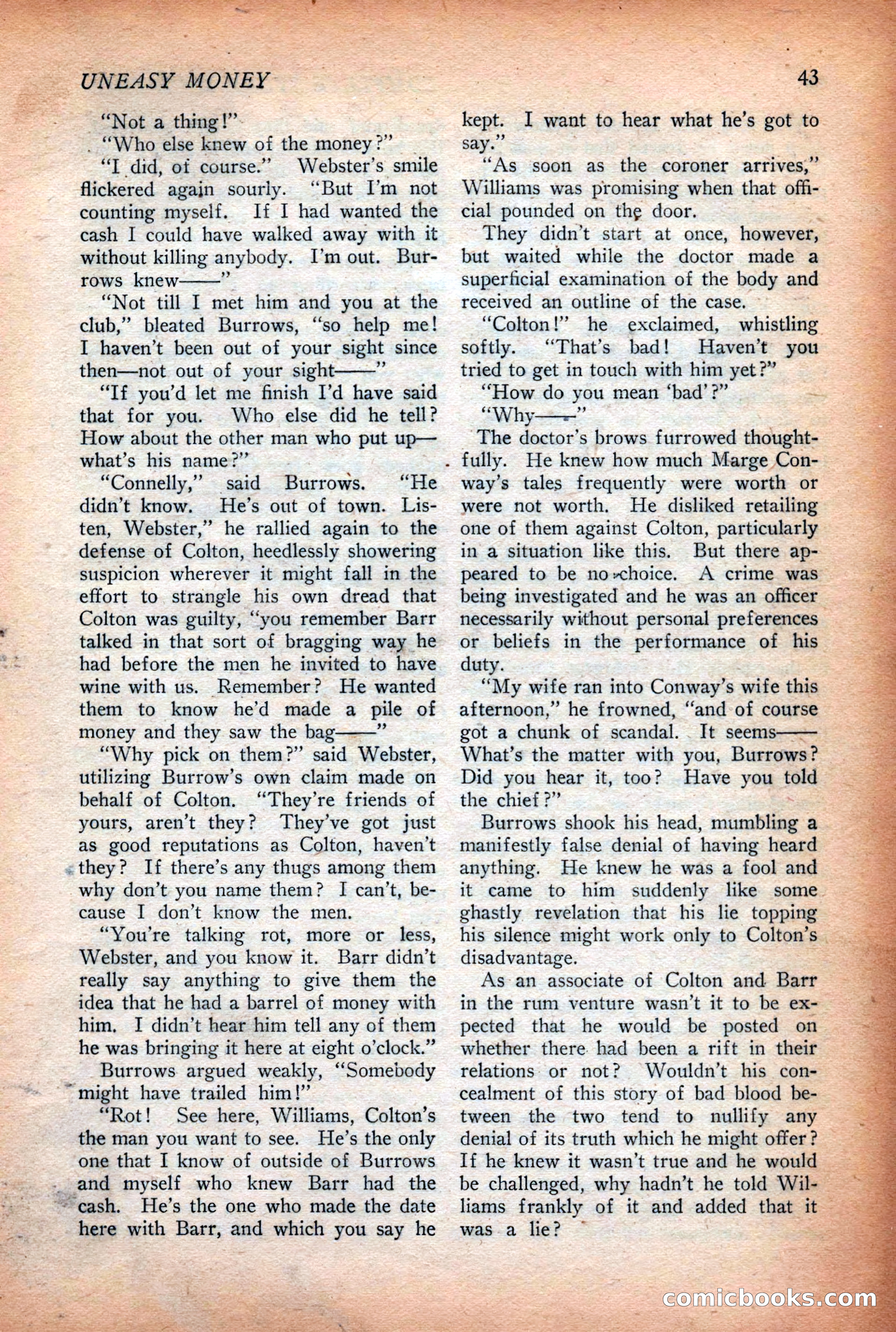 Complete Story Magazine, Vol. 4, No. 2 — page 53 of 170