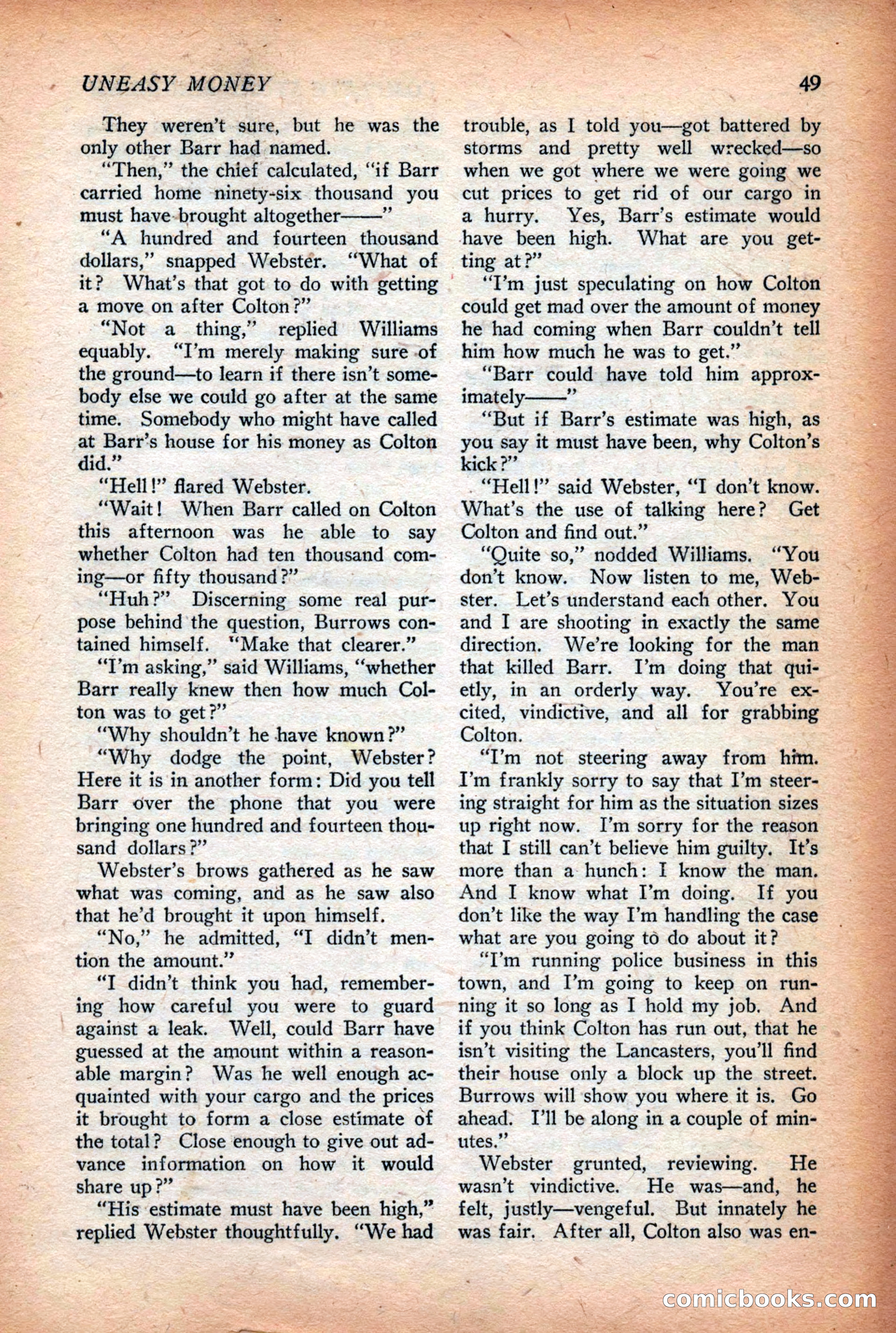 Complete Story Magazine, Vol. 4, No. 2 — page 59 of 170