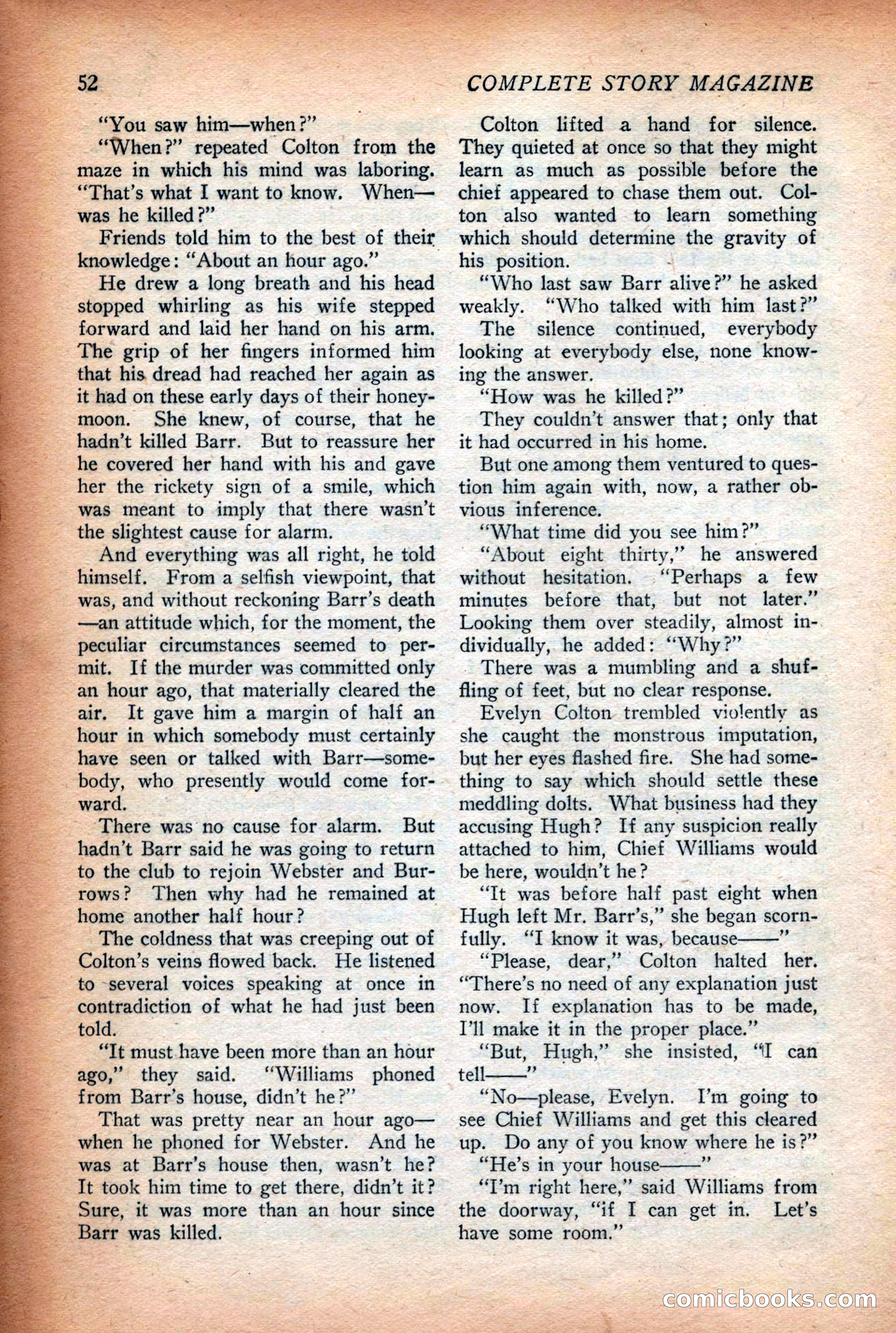 Complete Story Magazine, Vol. 4, No. 2 — page 62 of 170