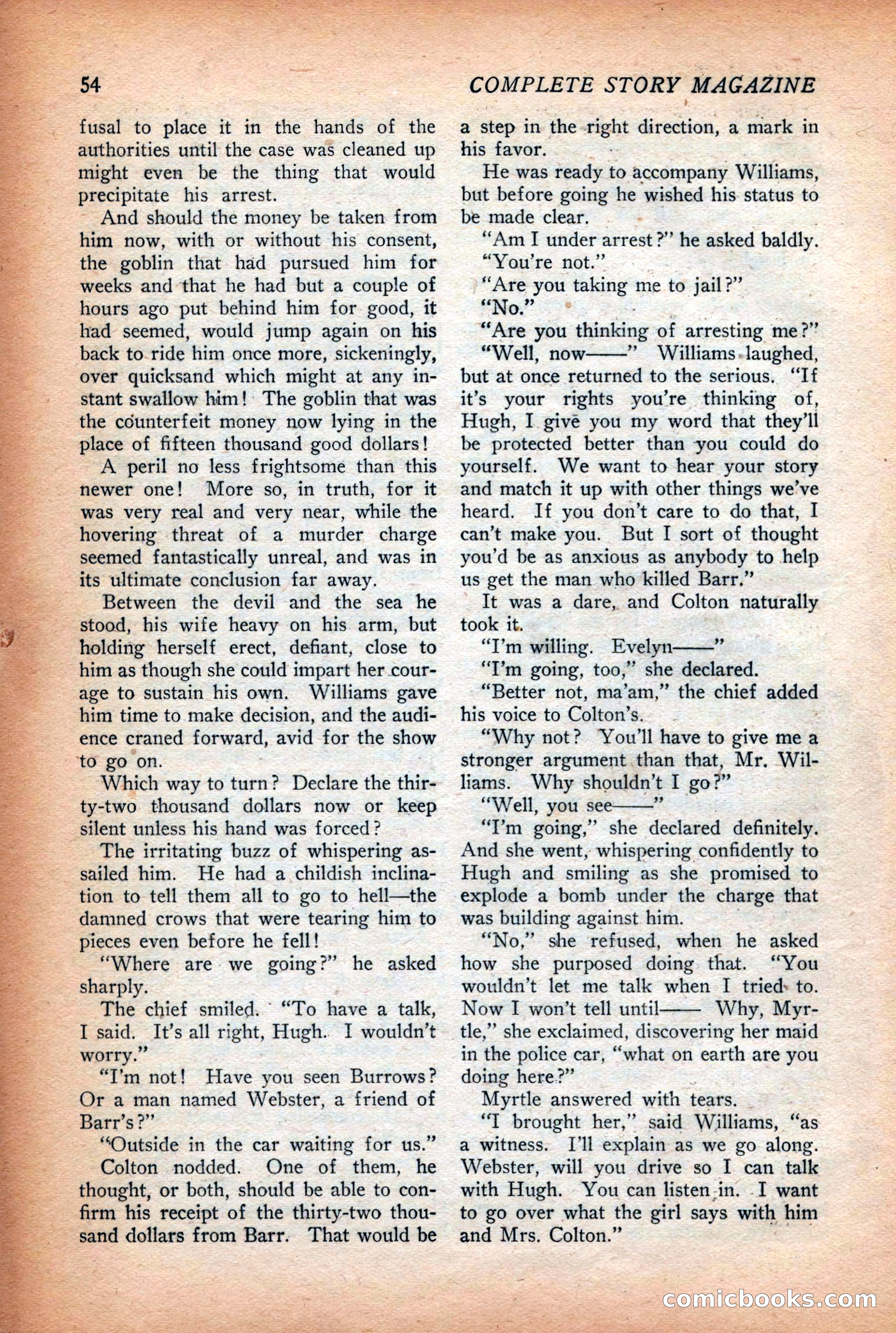 Complete Story Magazine, Vol. 4, No. 2 — page 64 of 170