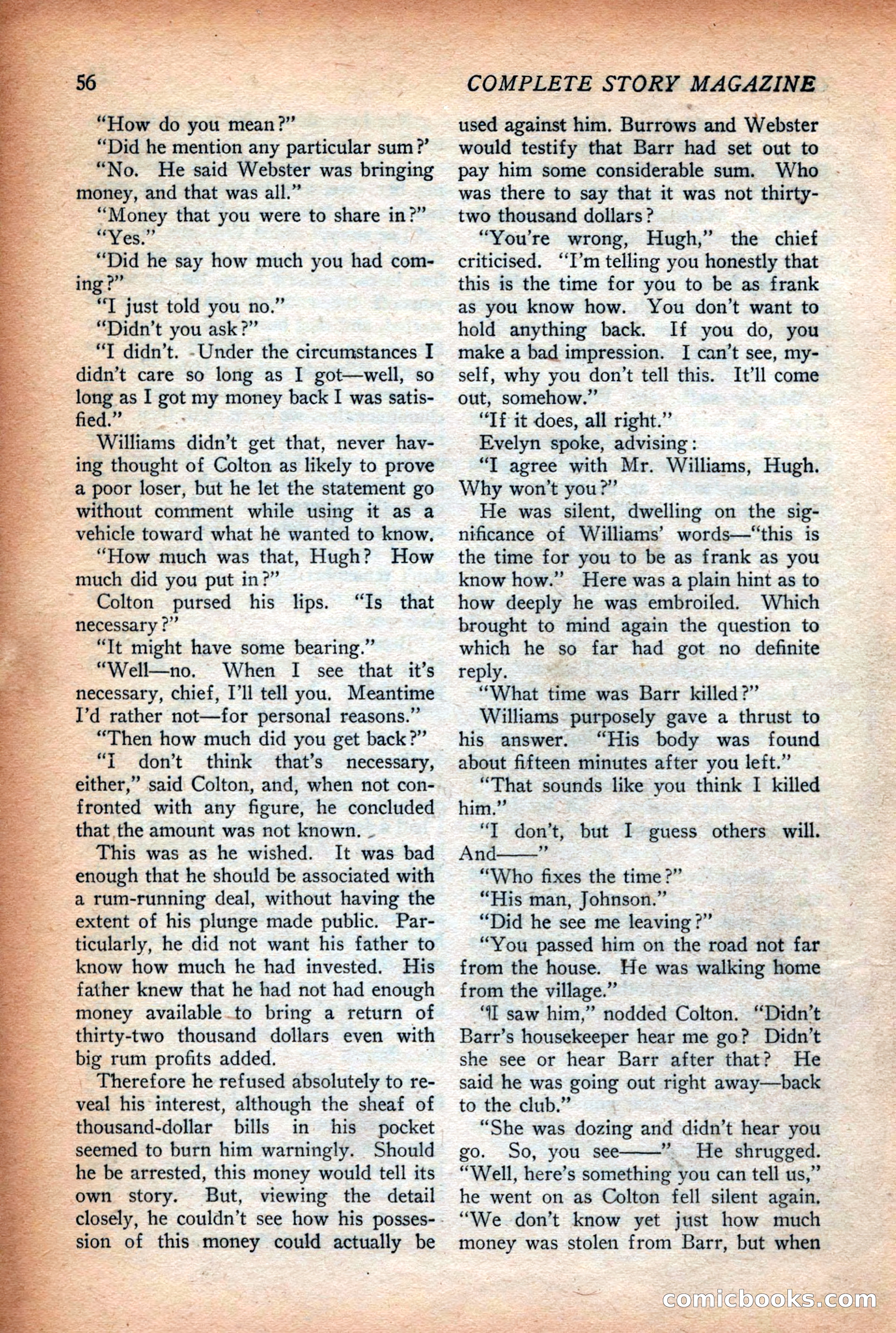 Complete Story Magazine, Vol. 4, No. 2 — page 66 of 170
