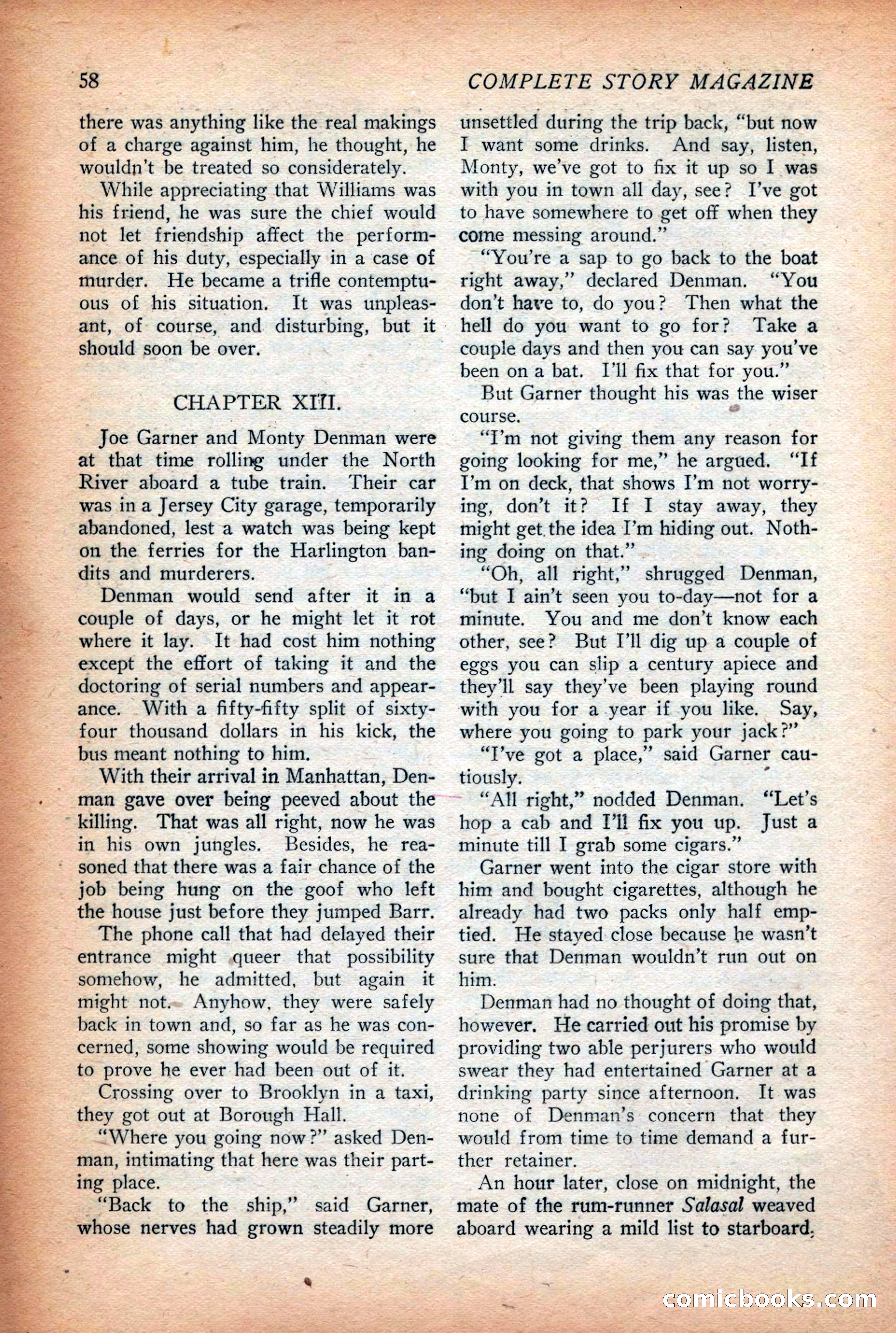 Complete Story Magazine, Vol. 4, No. 2 — page 68 of 170