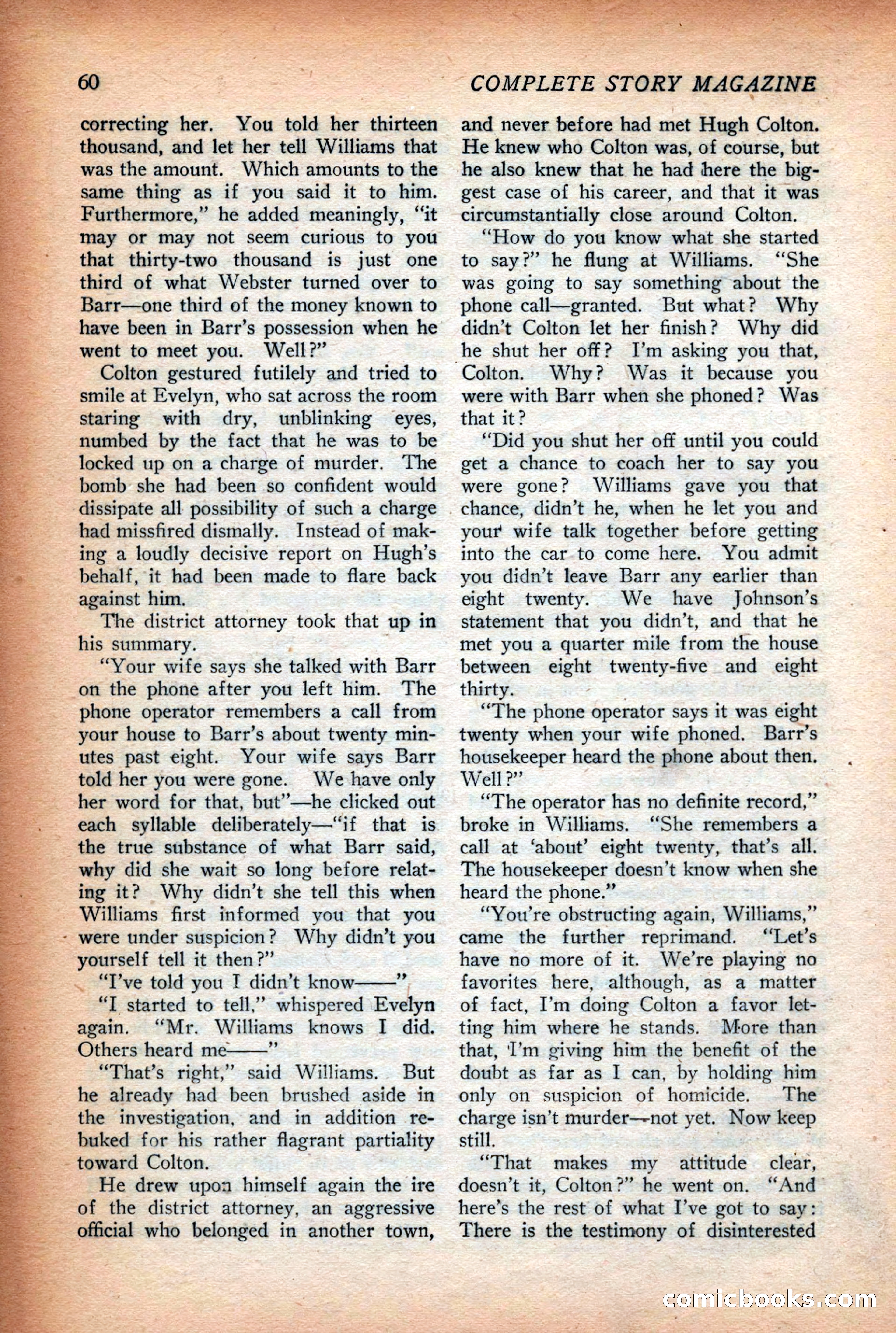 Complete Story Magazine, Vol. 4, No. 2 — page 70 of 170