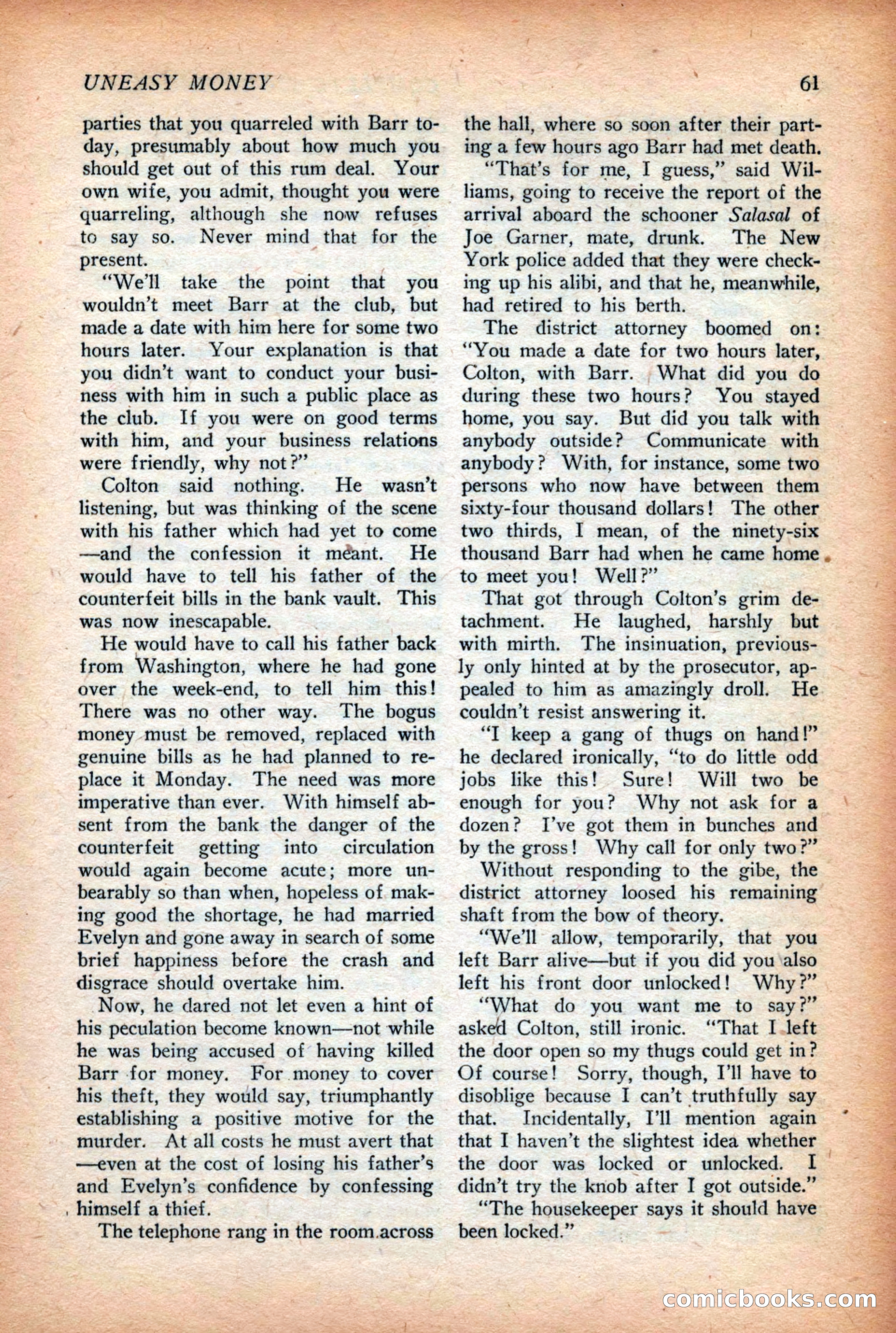 Complete Story Magazine, Vol. 4, No. 2 — page 71 of 170
