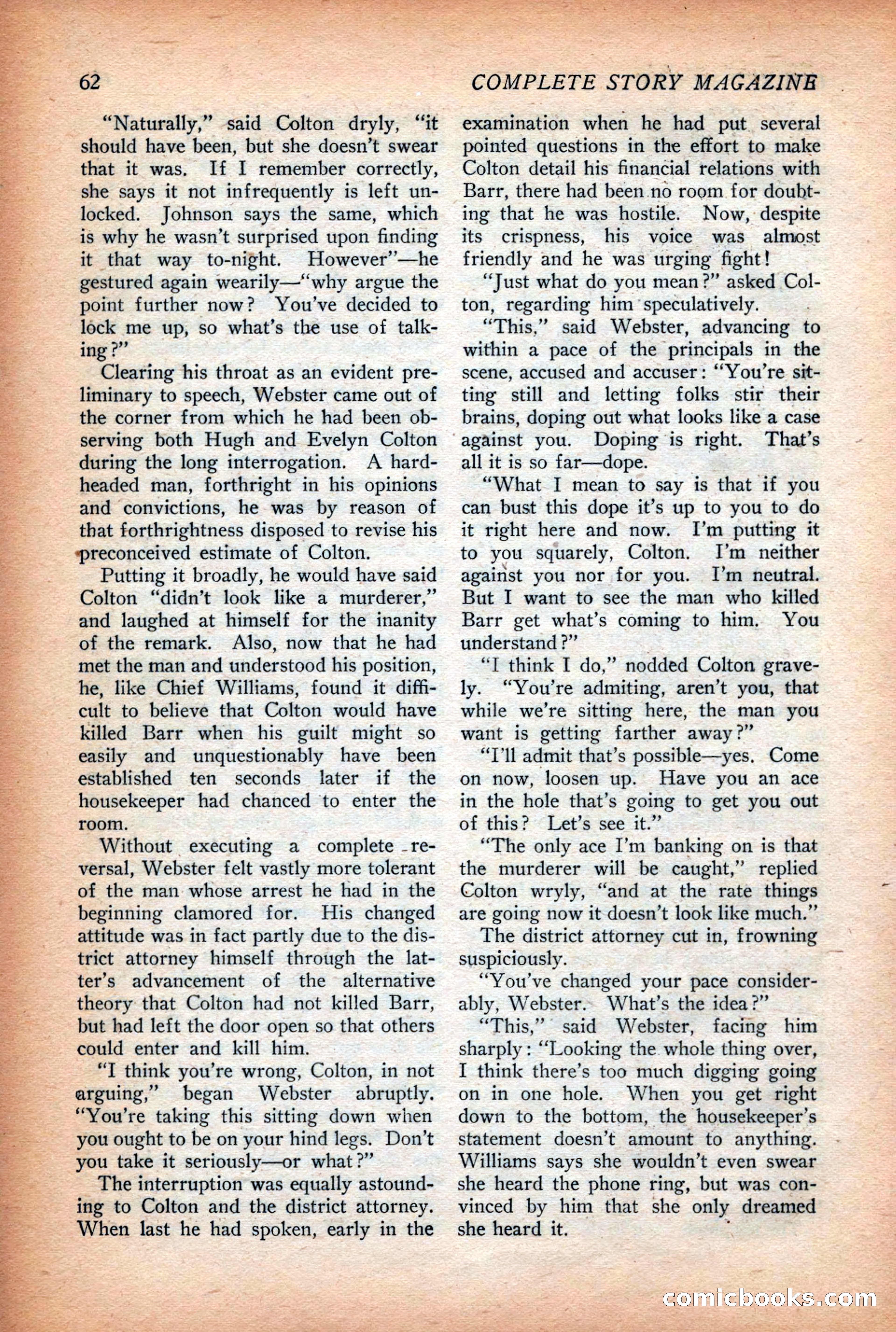 Complete Story Magazine, Vol. 4, No. 2 — page 72 of 170