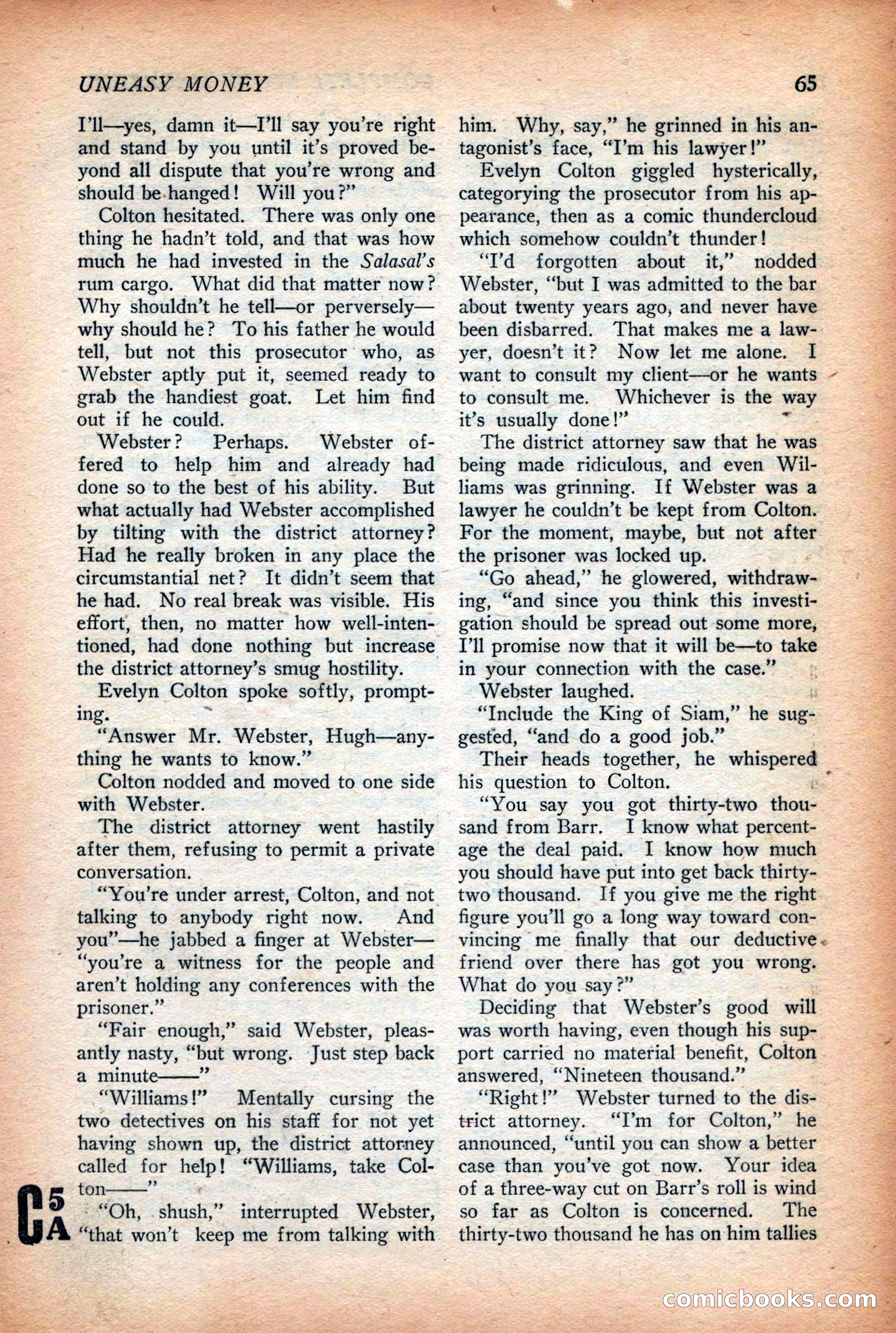 Complete Story Magazine, Vol. 4, No. 2 — page 75 of 170