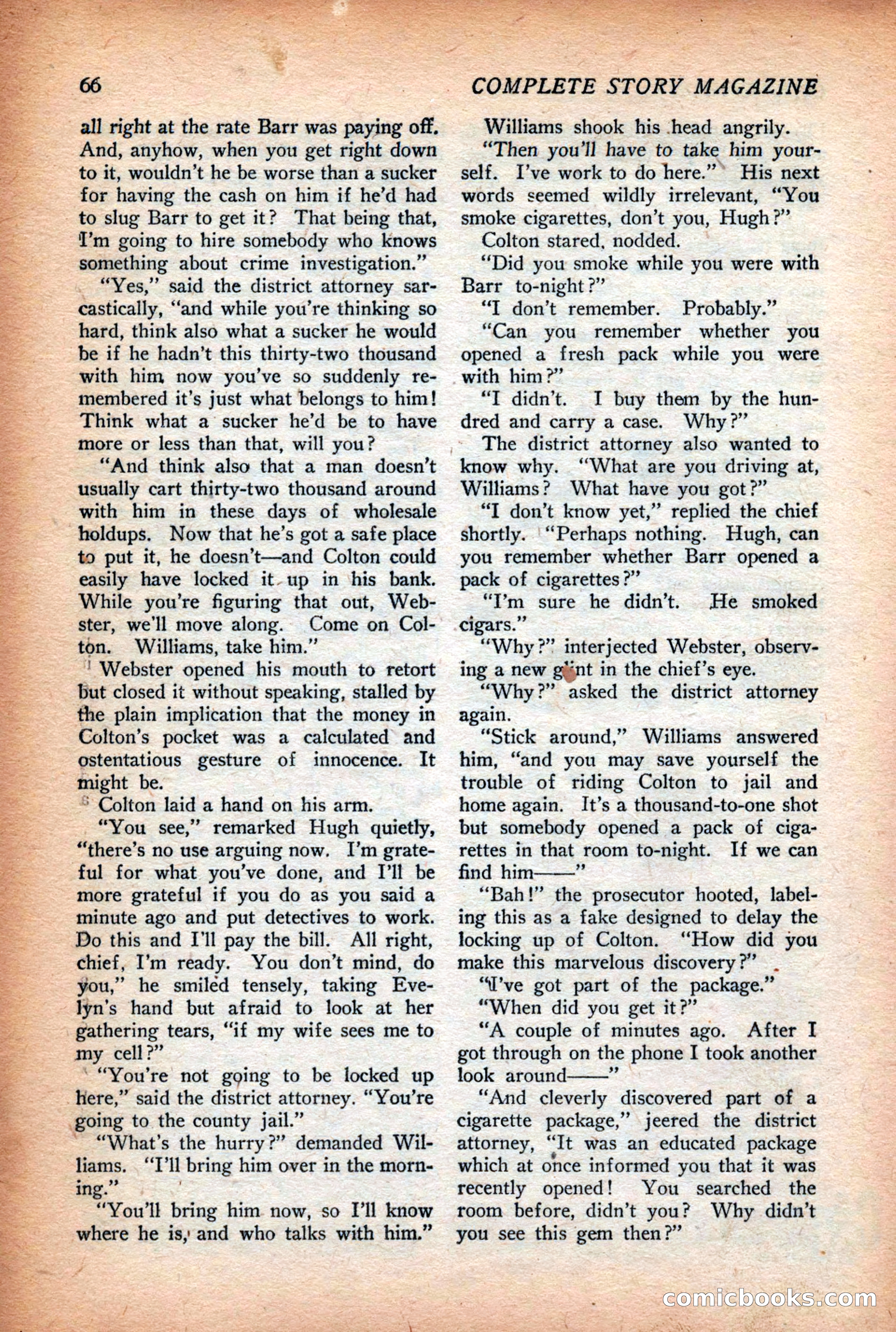 Complete Story Magazine, Vol. 4, No. 2 — page 76 of 170