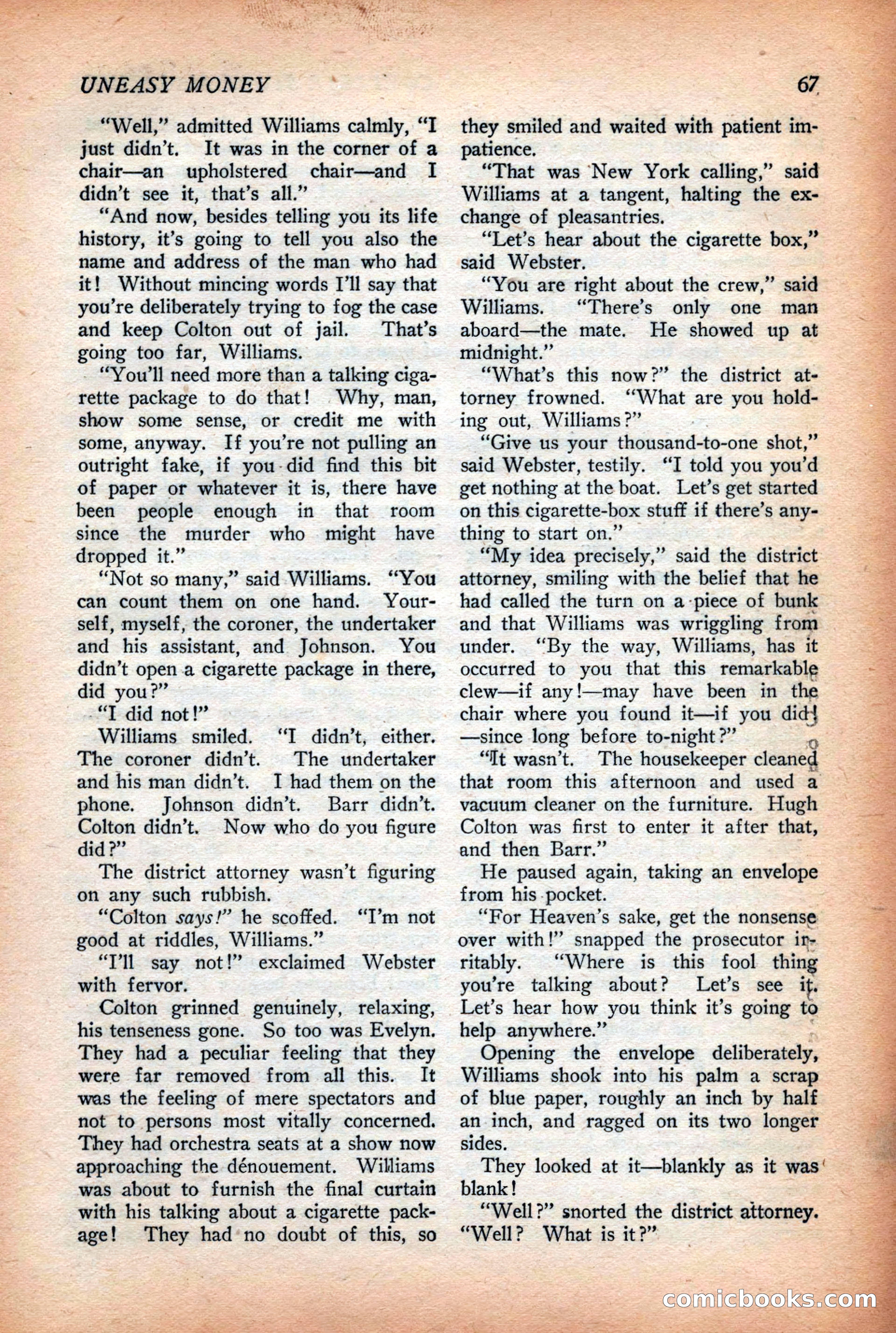Complete Story Magazine, Vol. 4, No. 2 — page 77 of 170