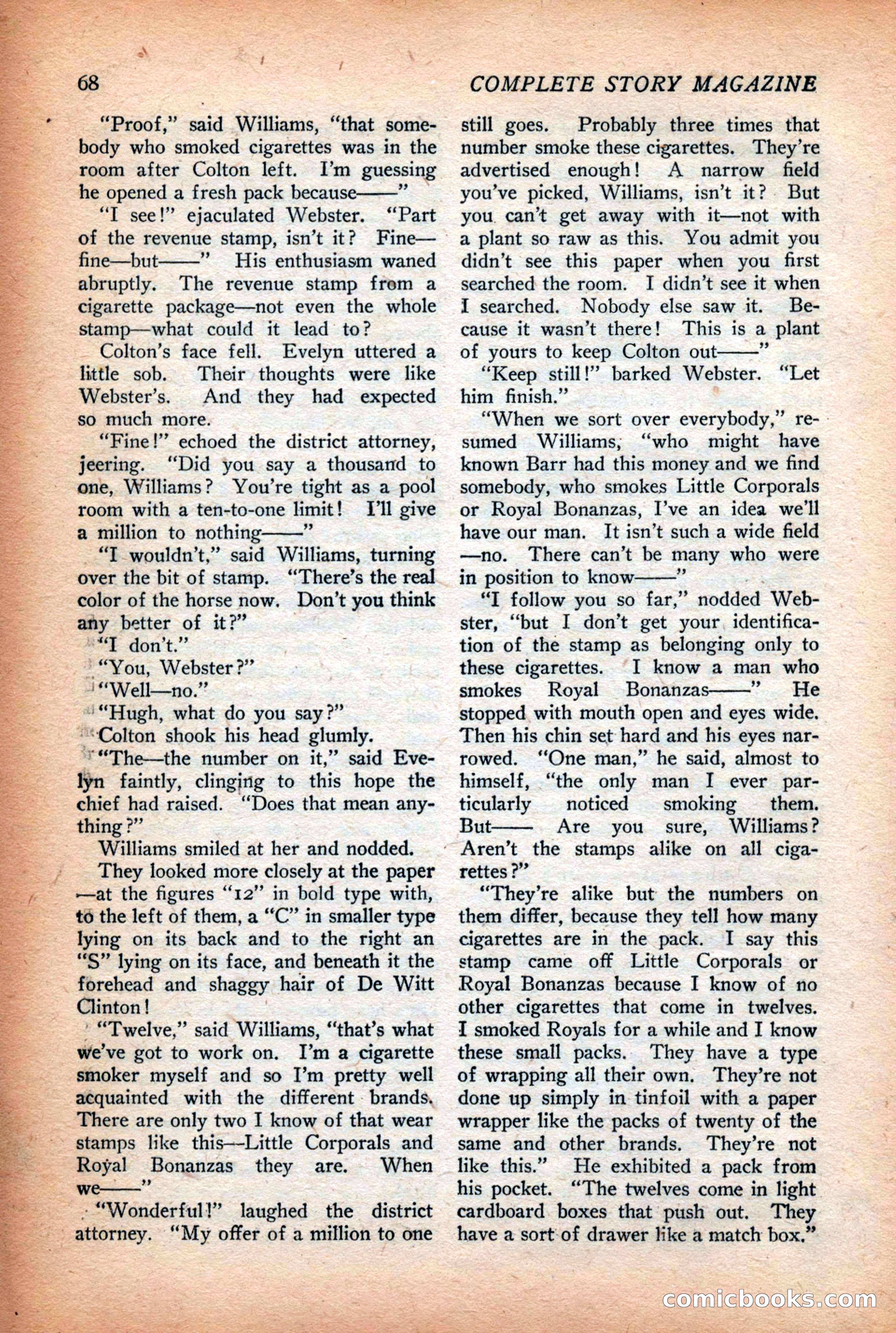 Complete Story Magazine, Vol. 4, No. 2 — page 78 of 170