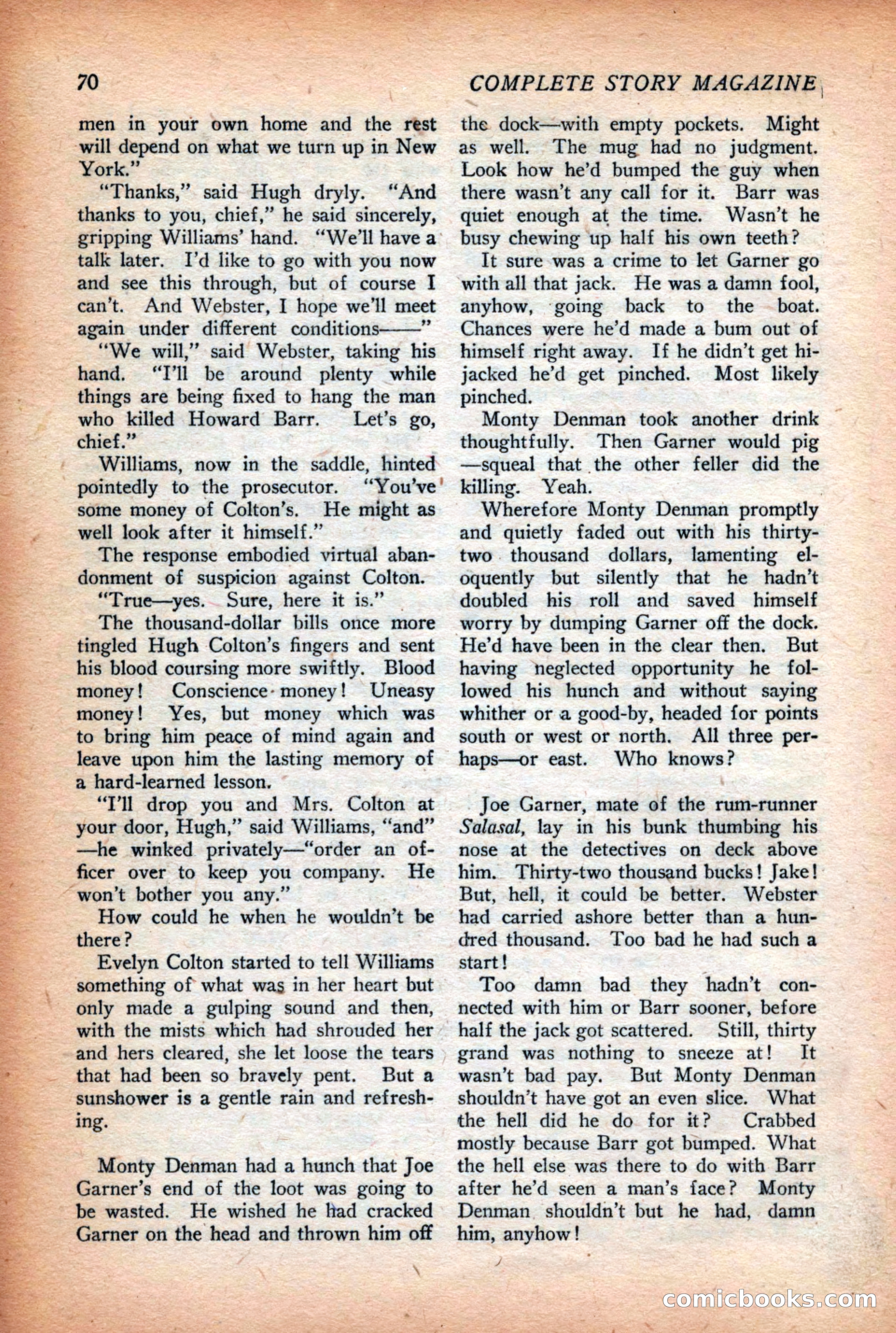 Complete Story Magazine, Vol. 4, No. 2 — page 80 of 170