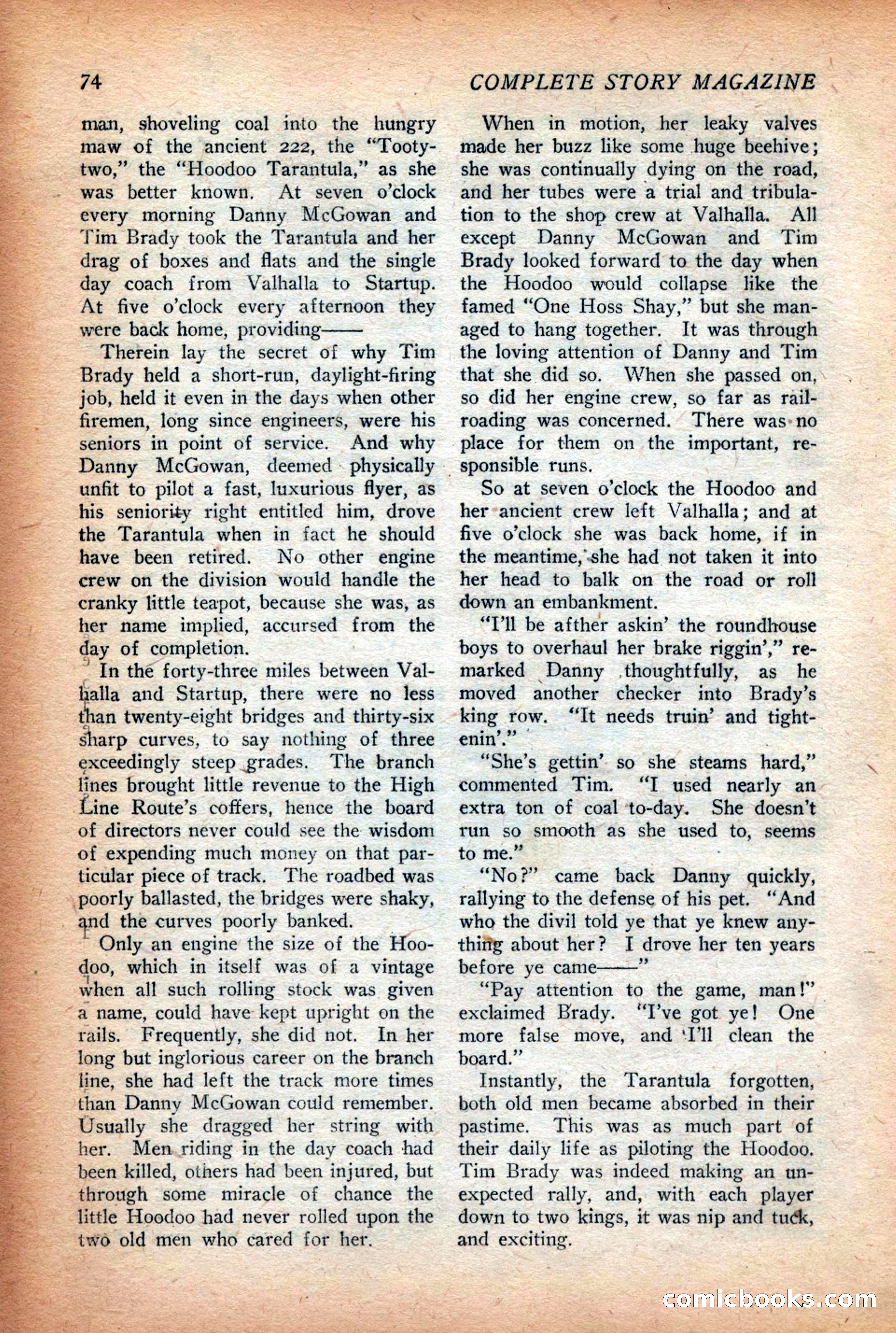 Complete Story Magazine, Vol. 4, No. 2 — page 84 of 170