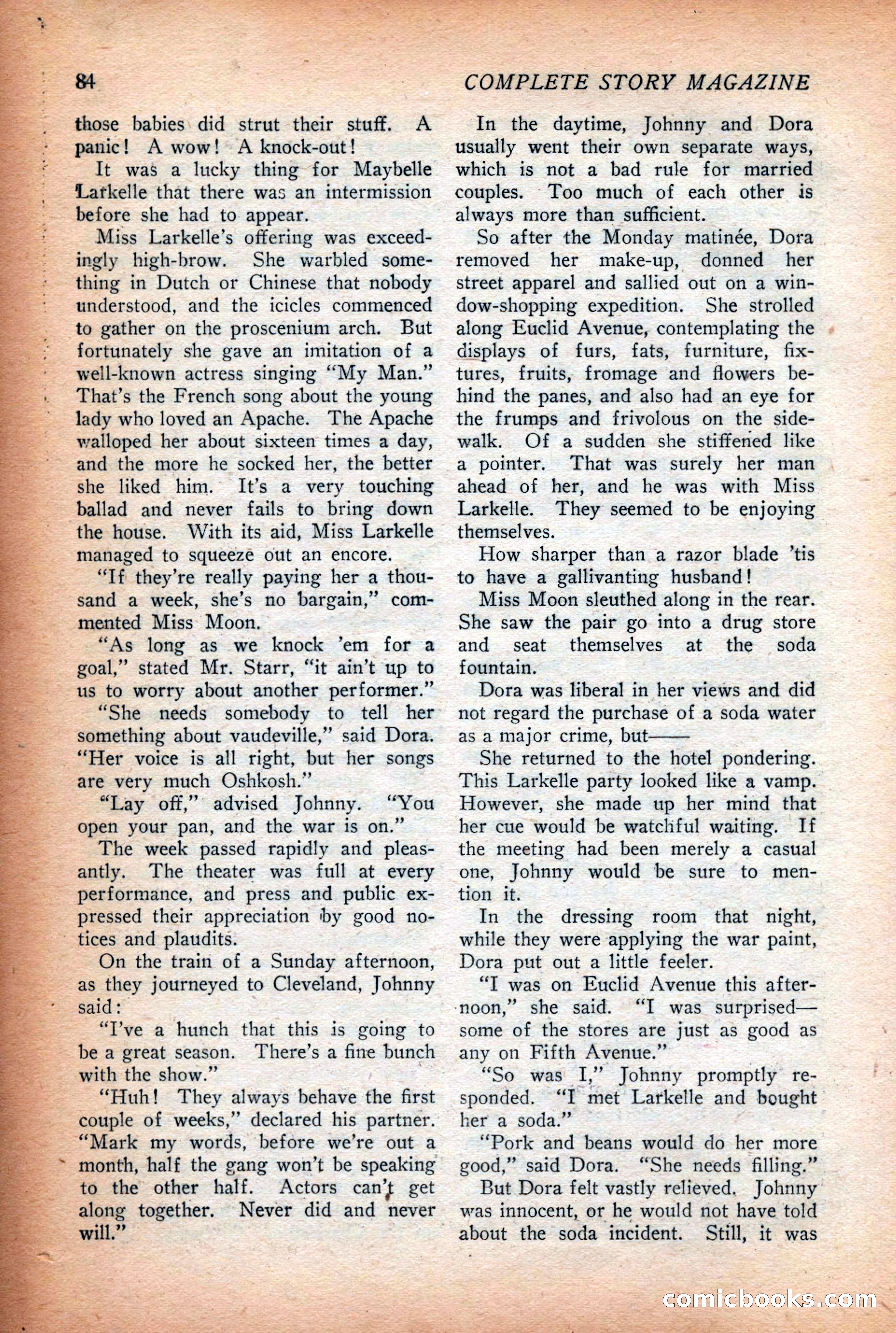 Complete Story Magazine, Vol. 4, No. 2 — page 94 of 170