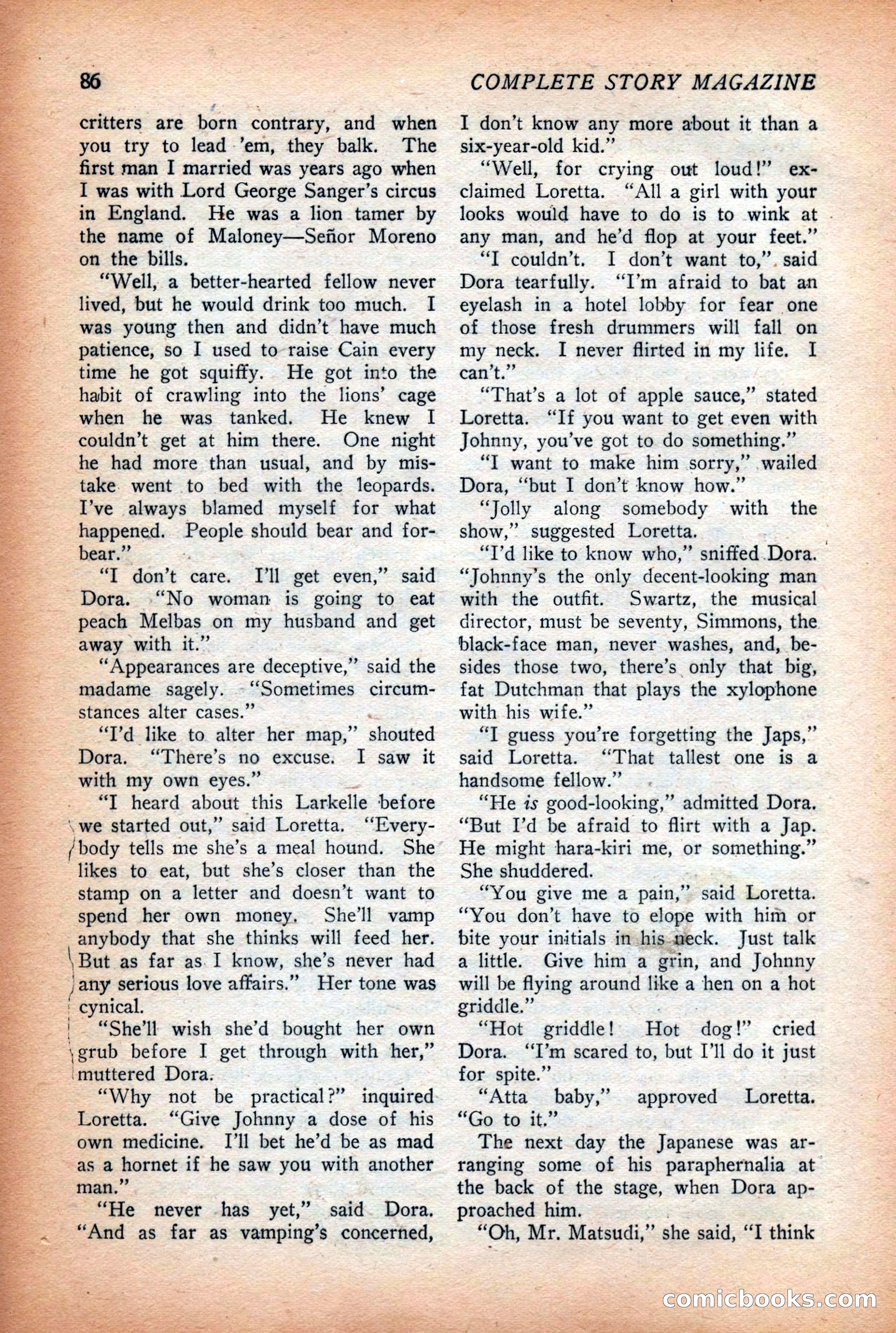 Complete Story Magazine, Vol. 4, No. 2 — page 96 of 170