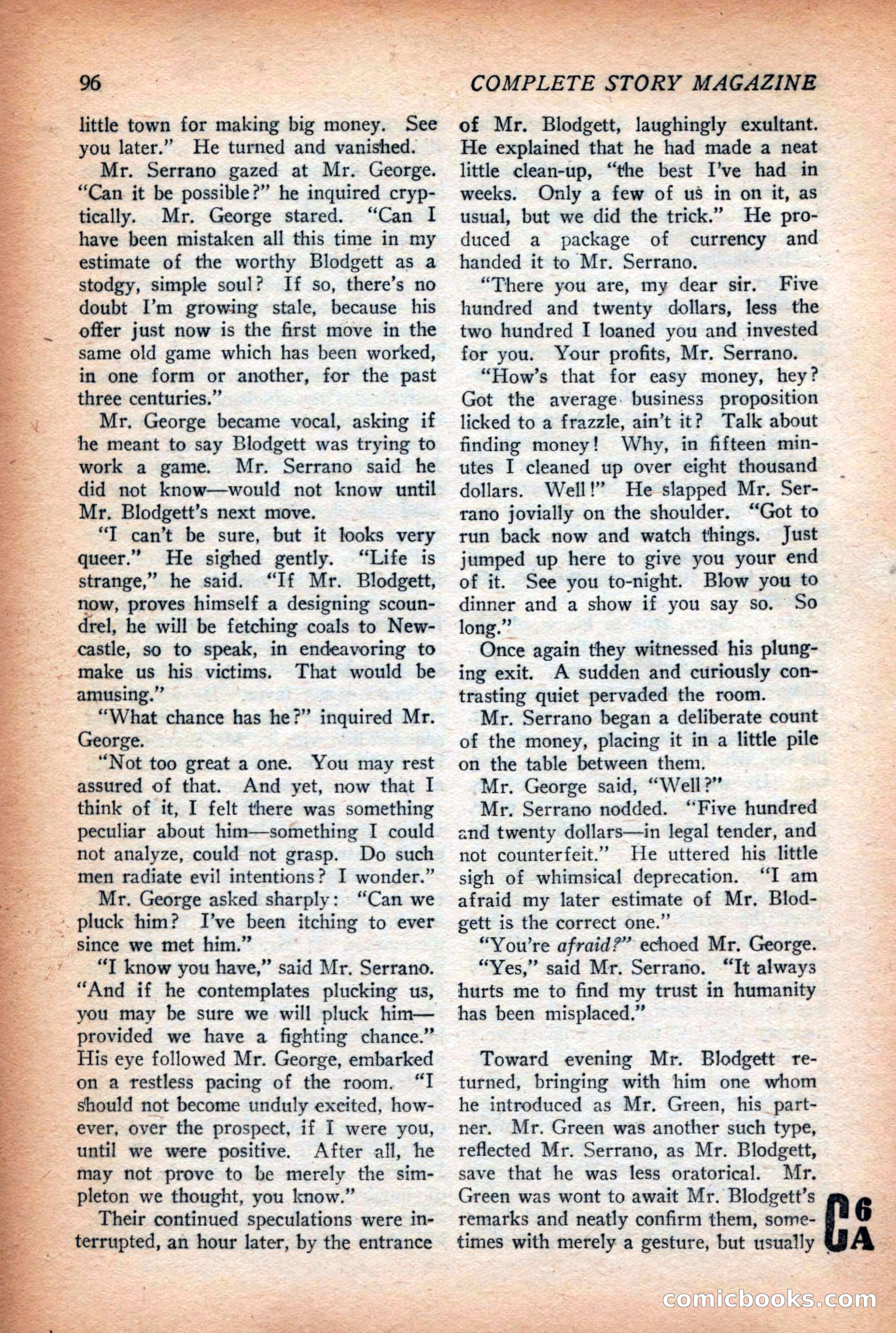 Complete Story Magazine, Vol. 4, No. 2 — page 106 of 170
