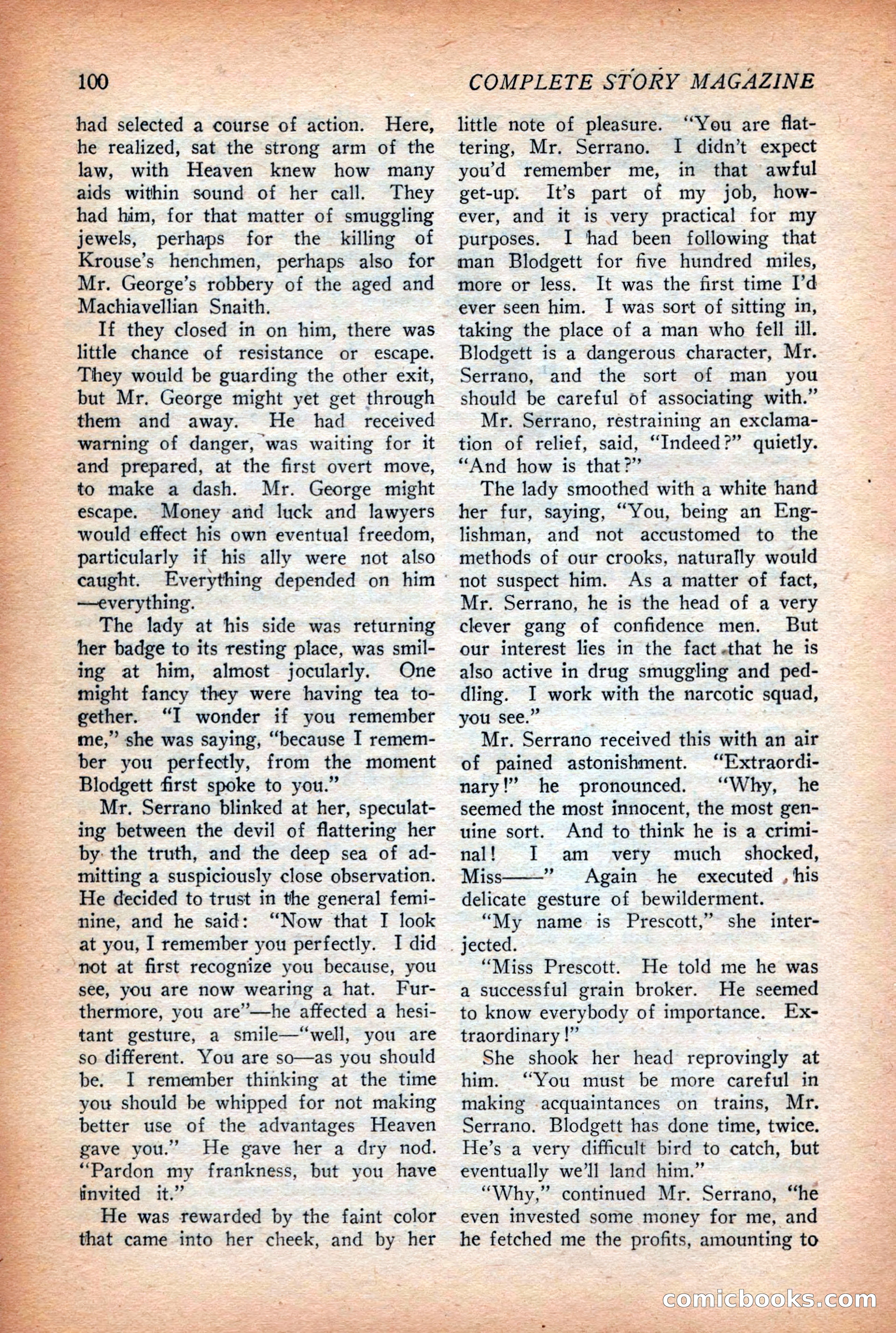 Complete Story Magazine, Vol. 4, No. 2 — page 110 of 170