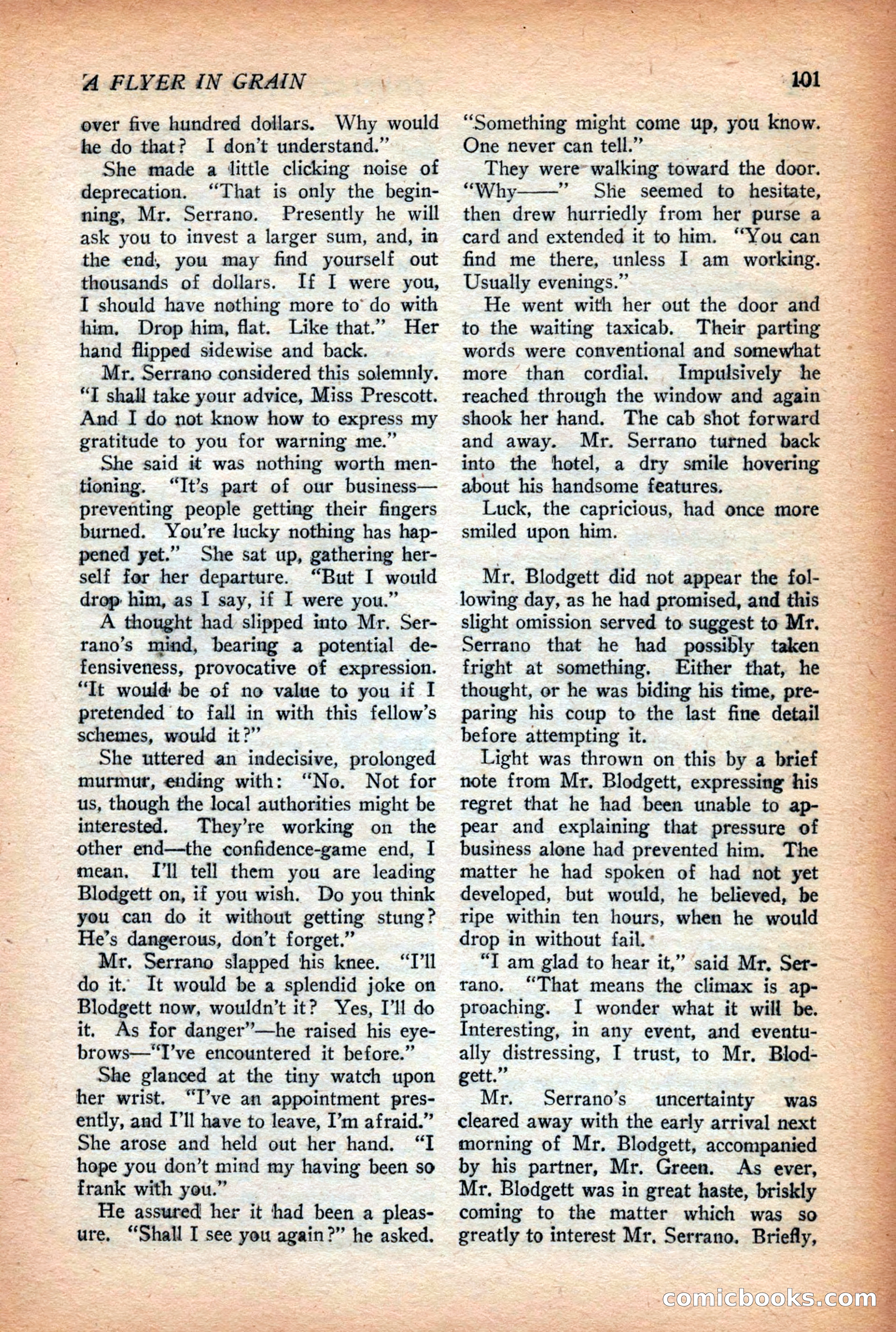 Complete Story Magazine, Vol. 4, No. 2 — page 111 of 170