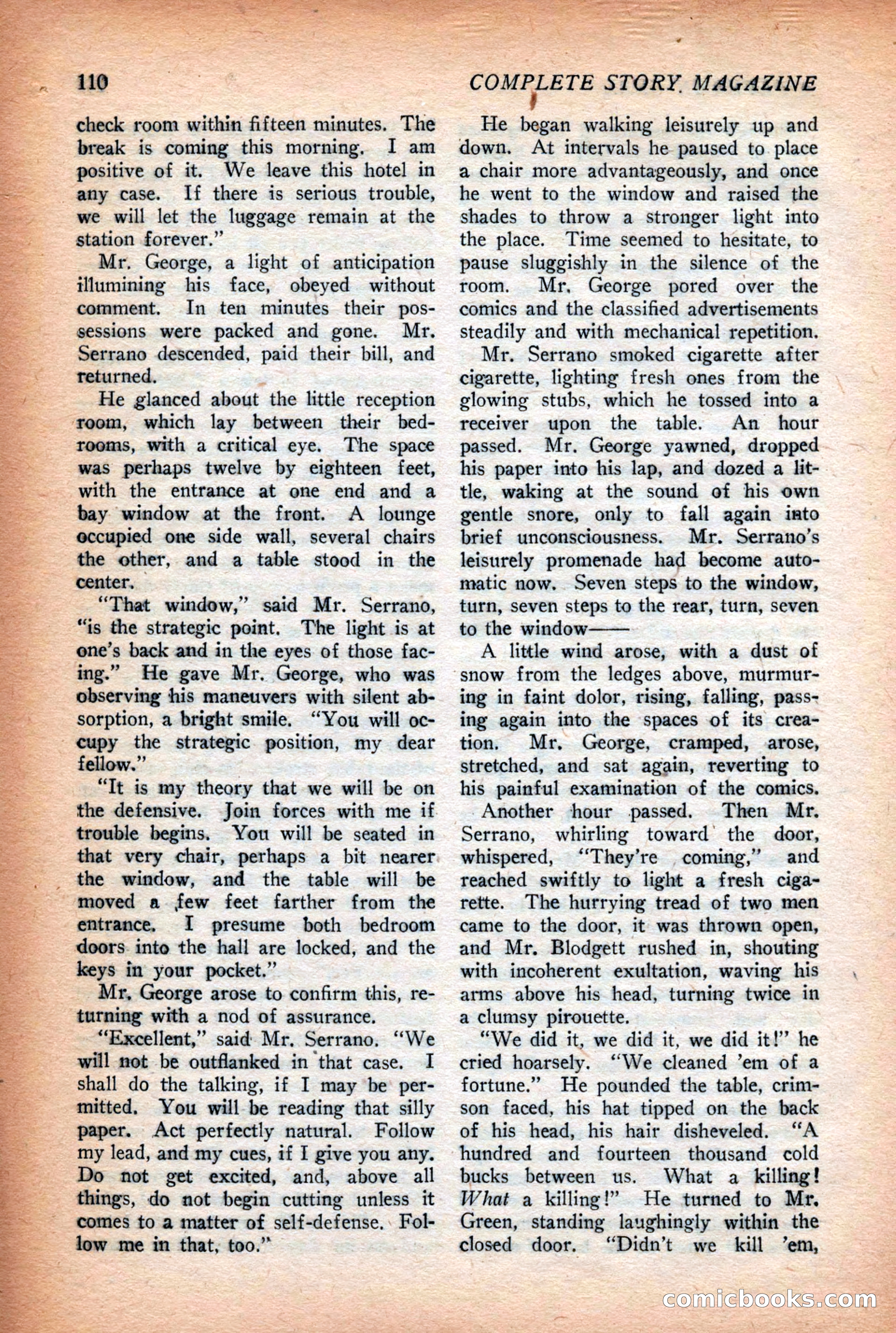 Complete Story Magazine, Vol. 4, No. 2 — page 120 of 170
