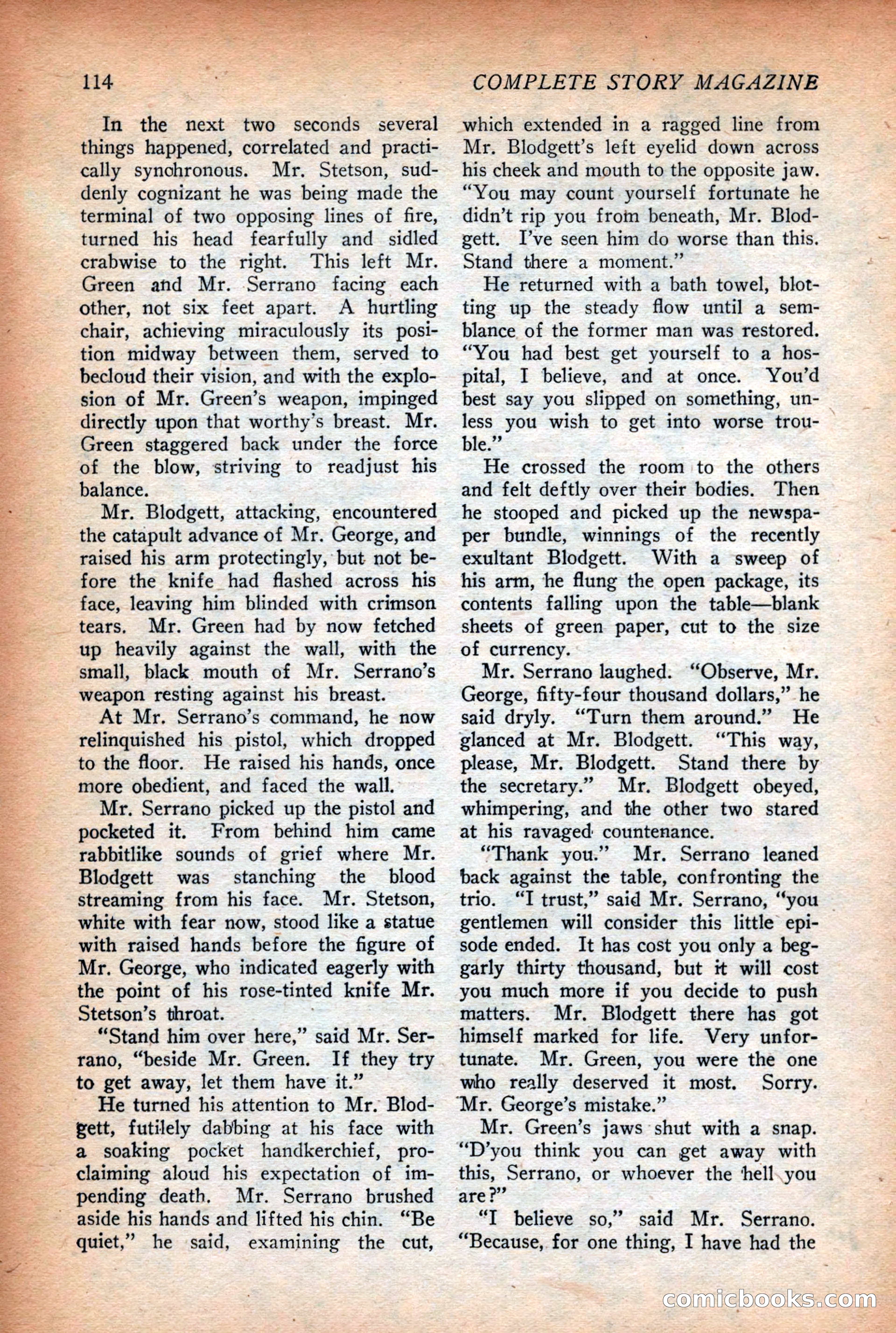 Complete Story Magazine, Vol. 4, No. 2 — page 124 of 170