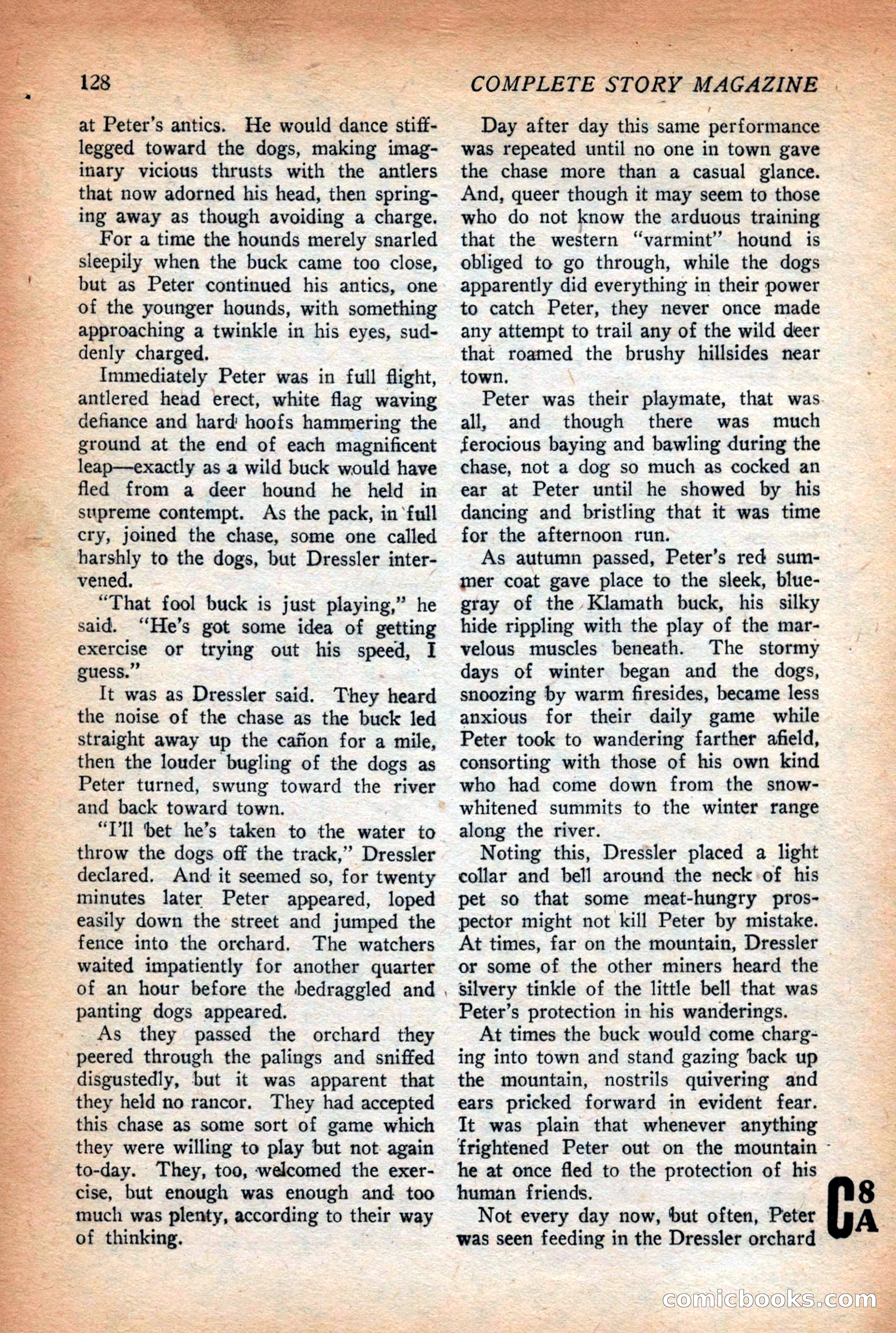 Complete Story Magazine, Vol. 4, No. 2 — page 138 of 170