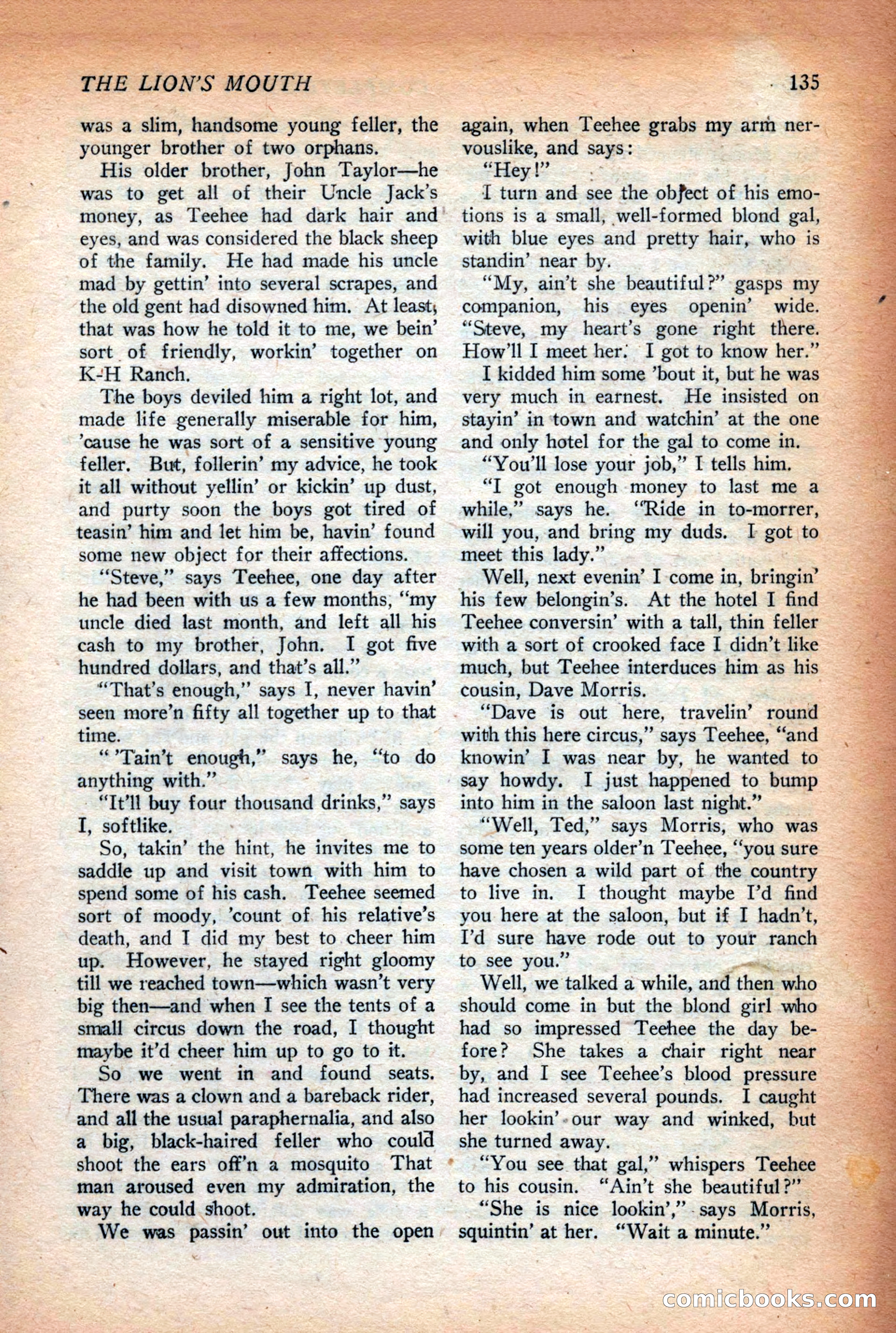 Complete Story Magazine, Vol. 4, No. 2 — page 145 of 170