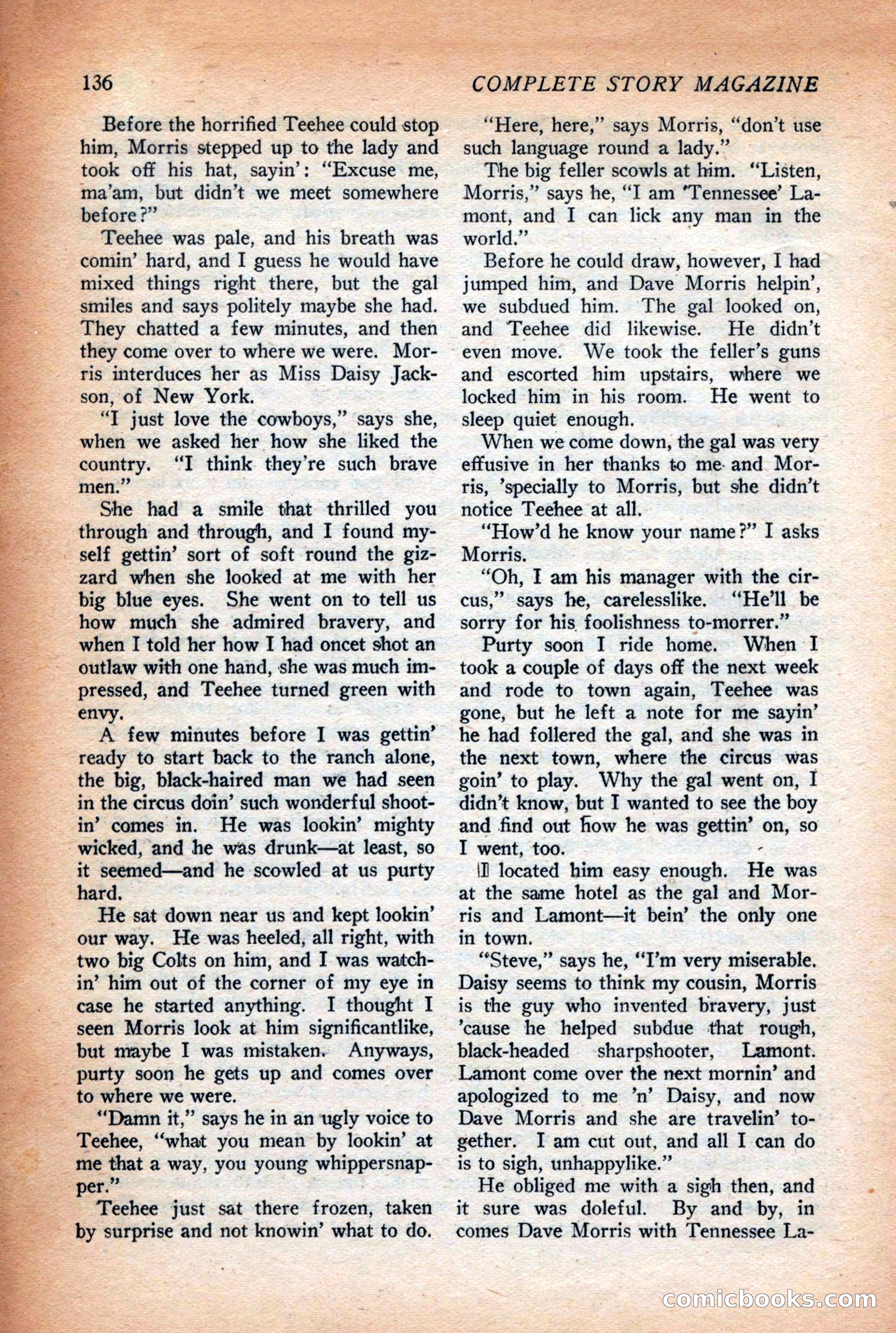 Complete Story Magazine, Vol. 4, No. 2 — page 146 of 170