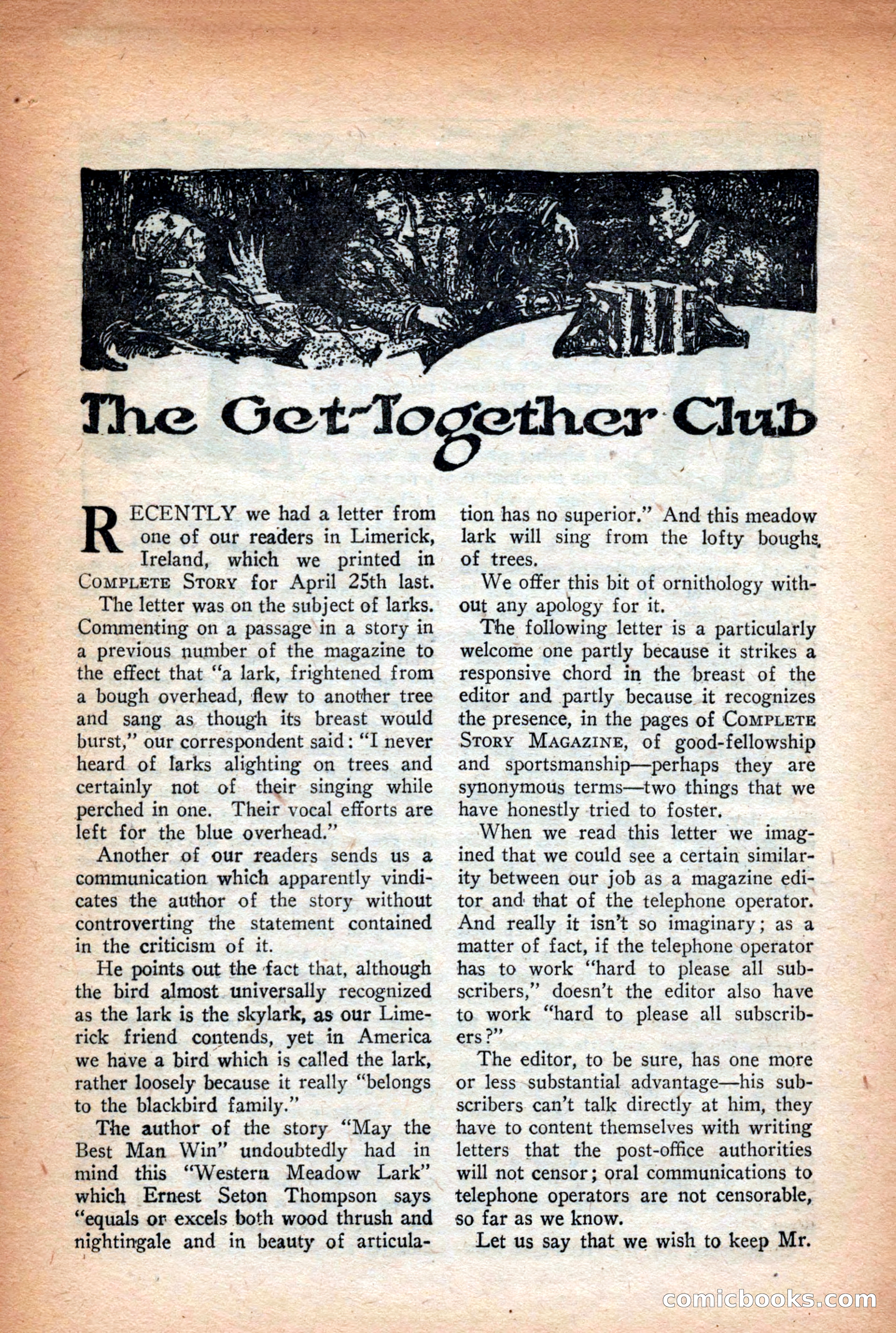 Complete Story Magazine, Vol. 4, No. 2 — page 152 of 170