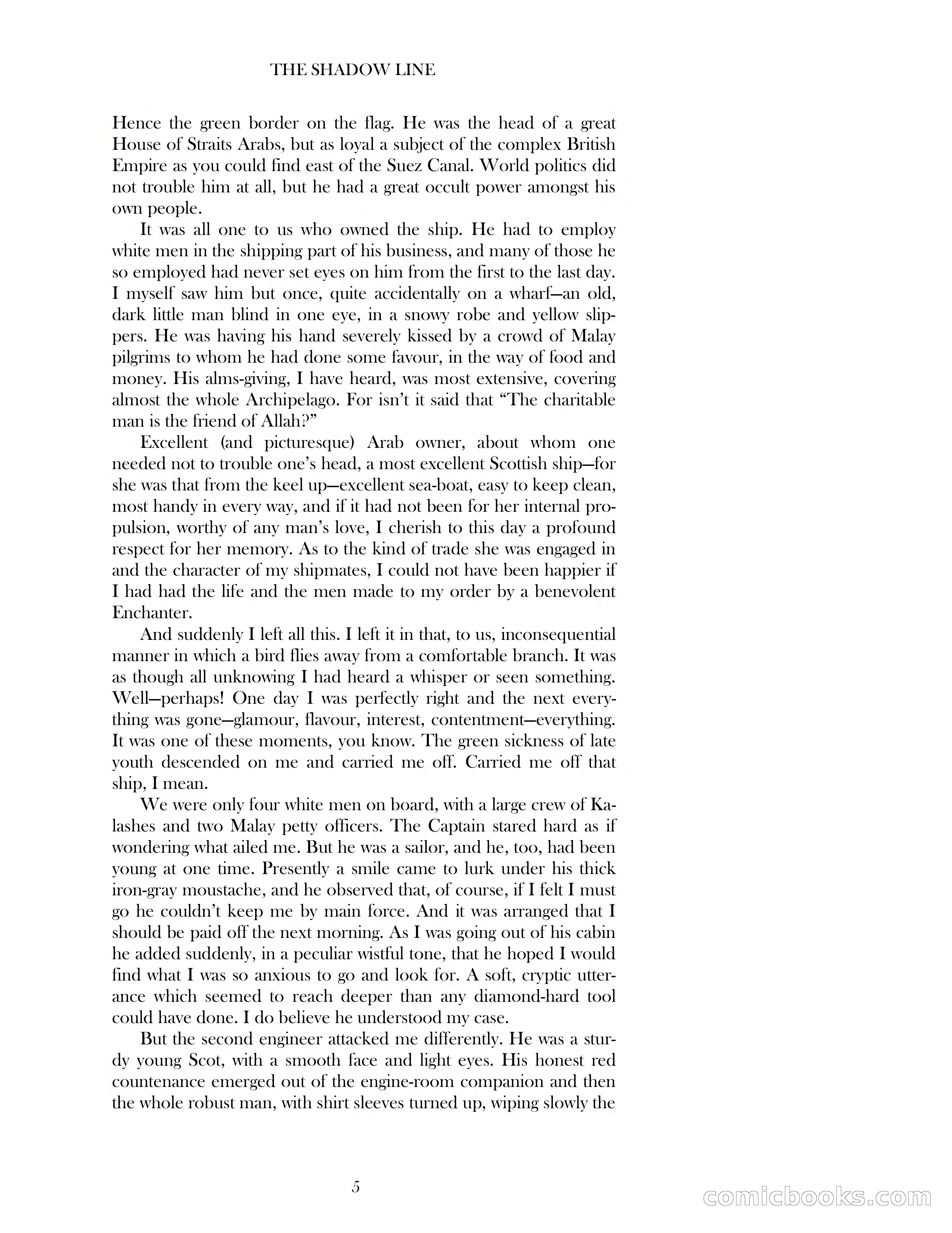 The Shadow Line — page 5 of 83