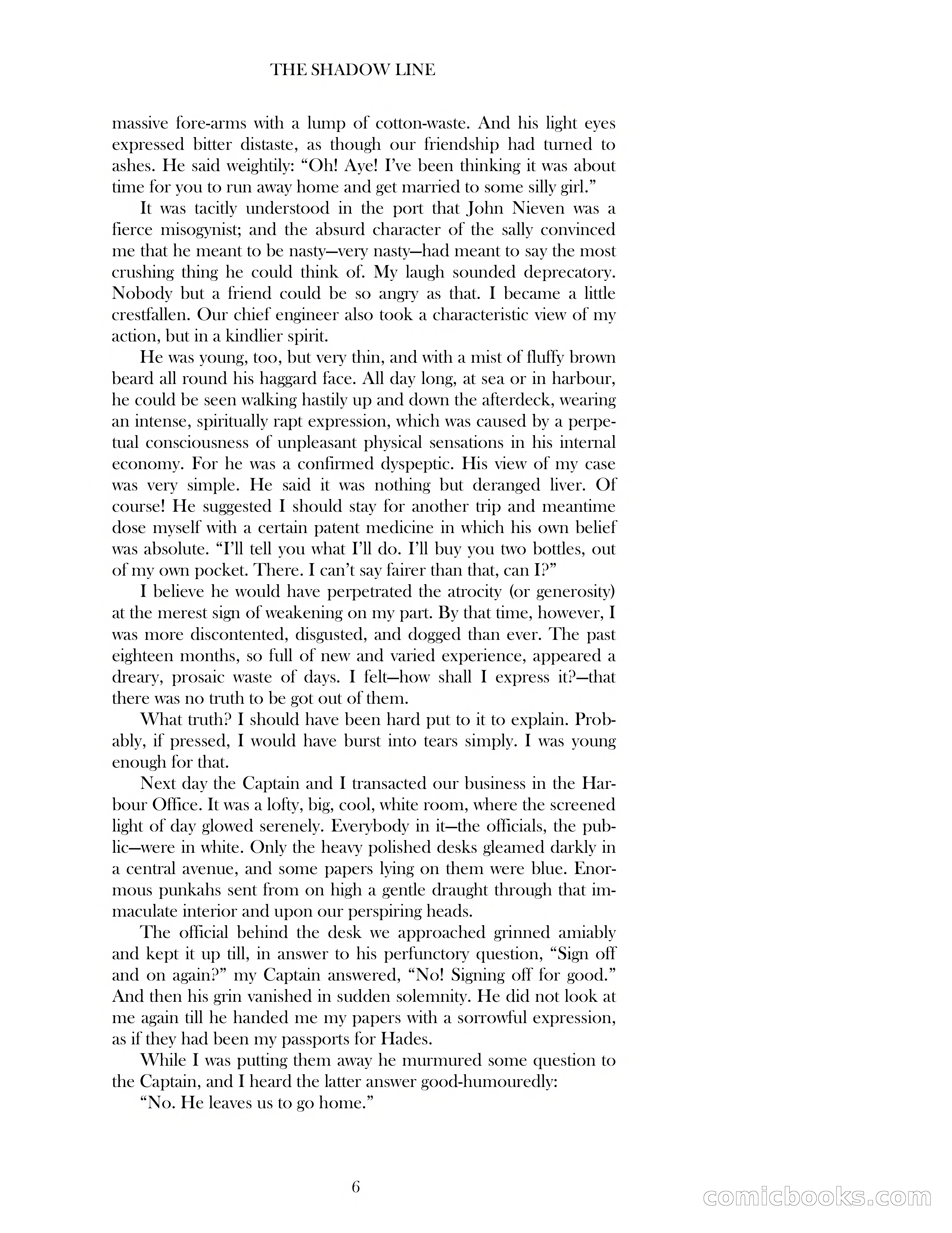 The Shadow Line — page 6 of 83