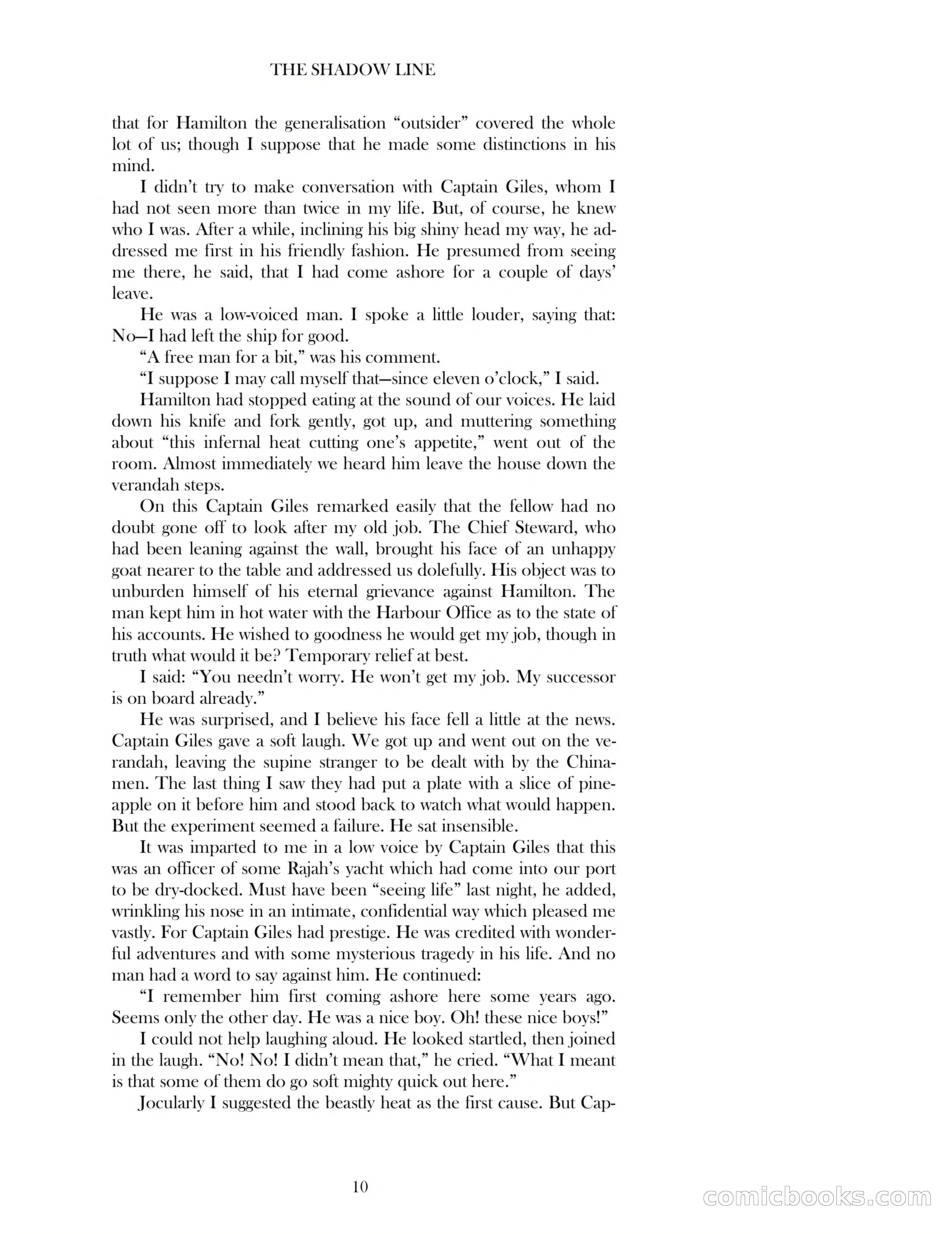 The Shadow Line — page 10 of 83