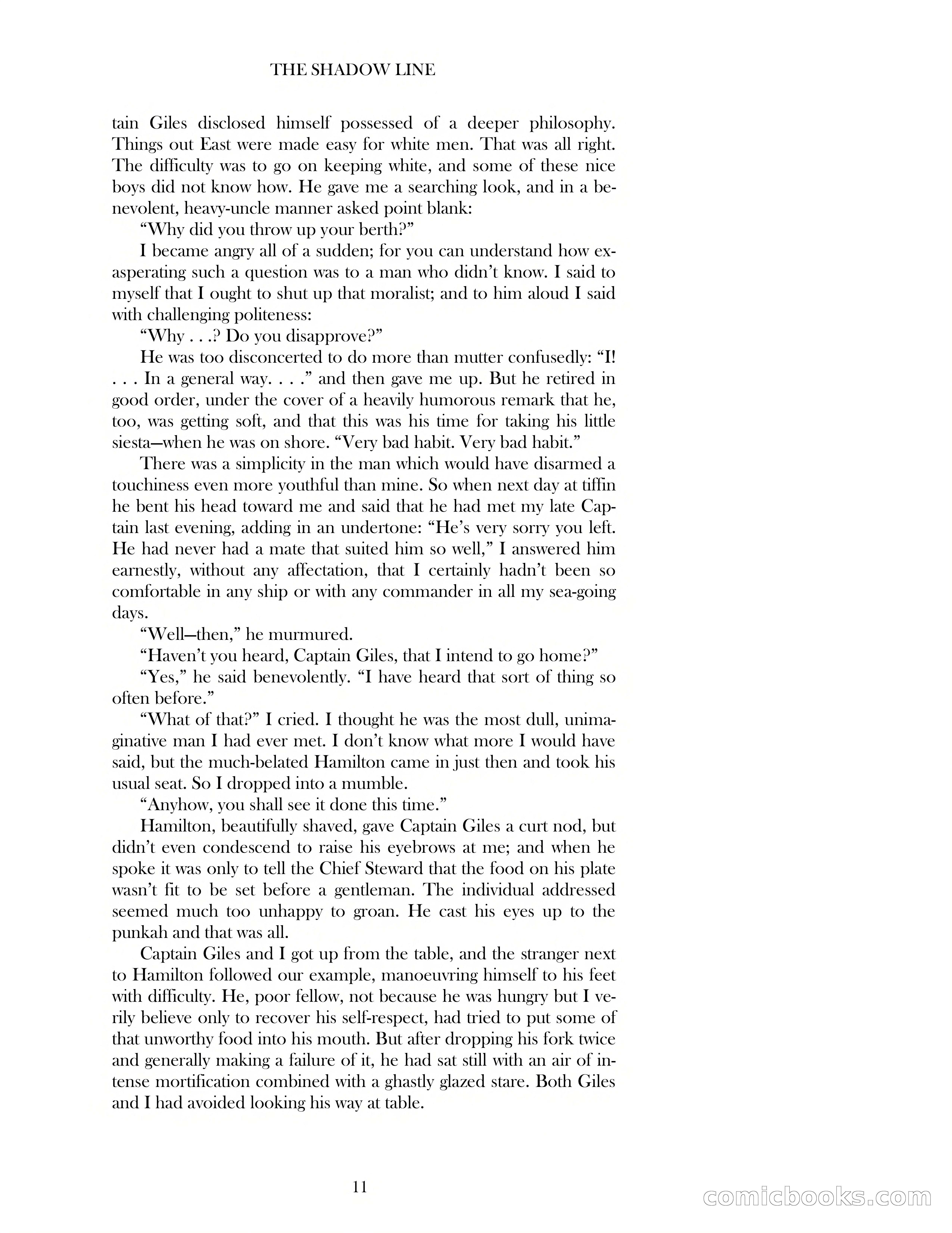 The Shadow Line — page 11 of 83