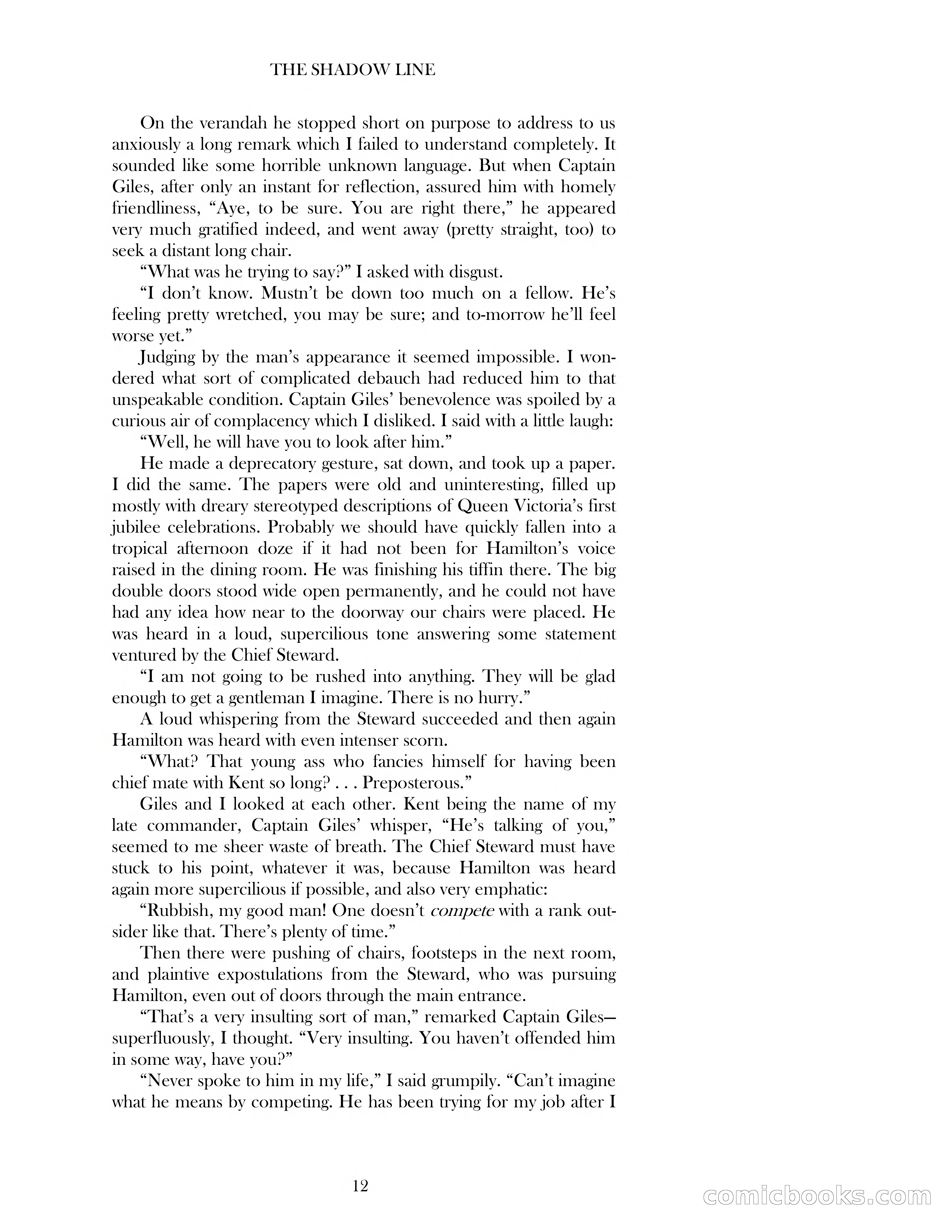 The Shadow Line — page 12 of 83