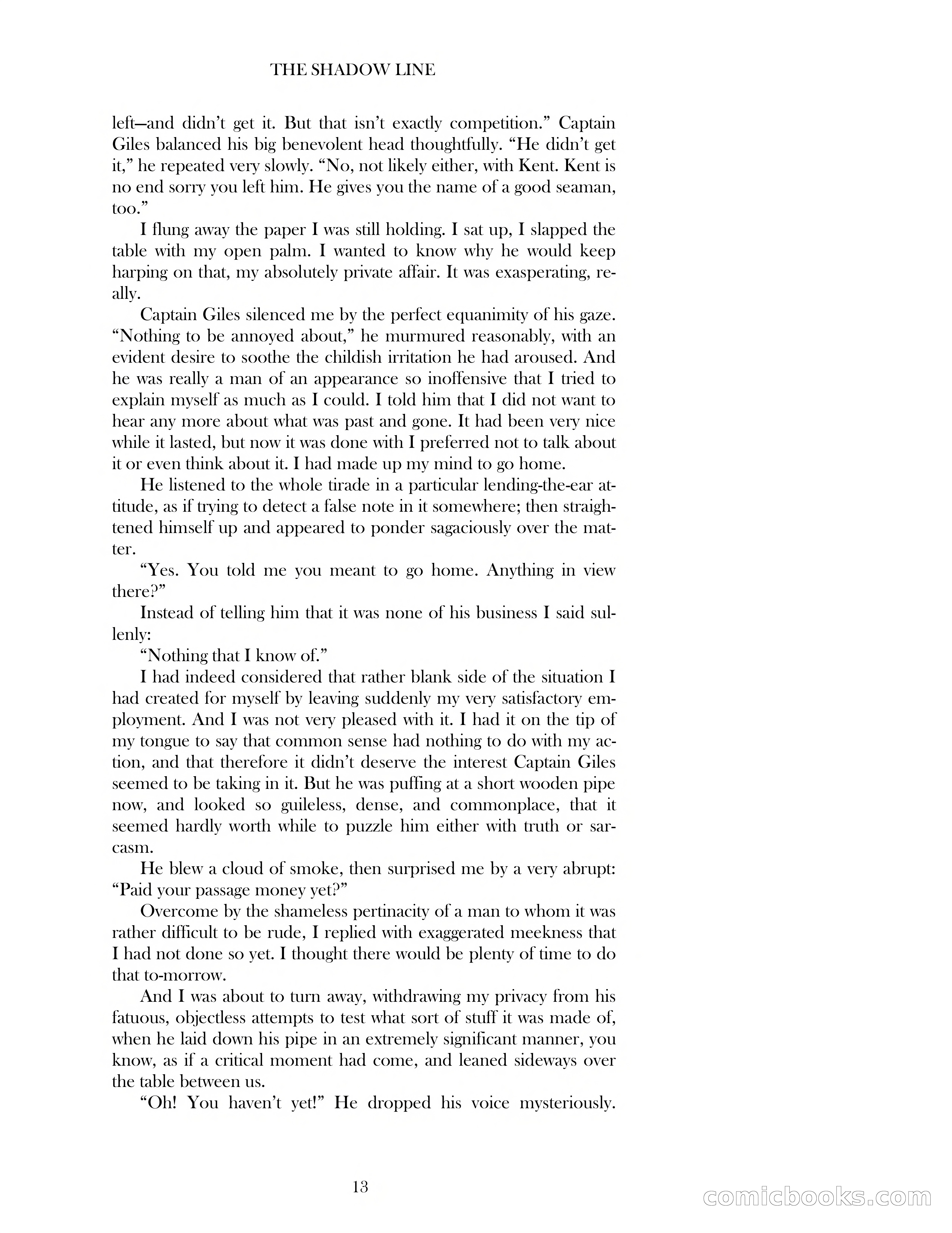 The Shadow Line — page 13 of 83