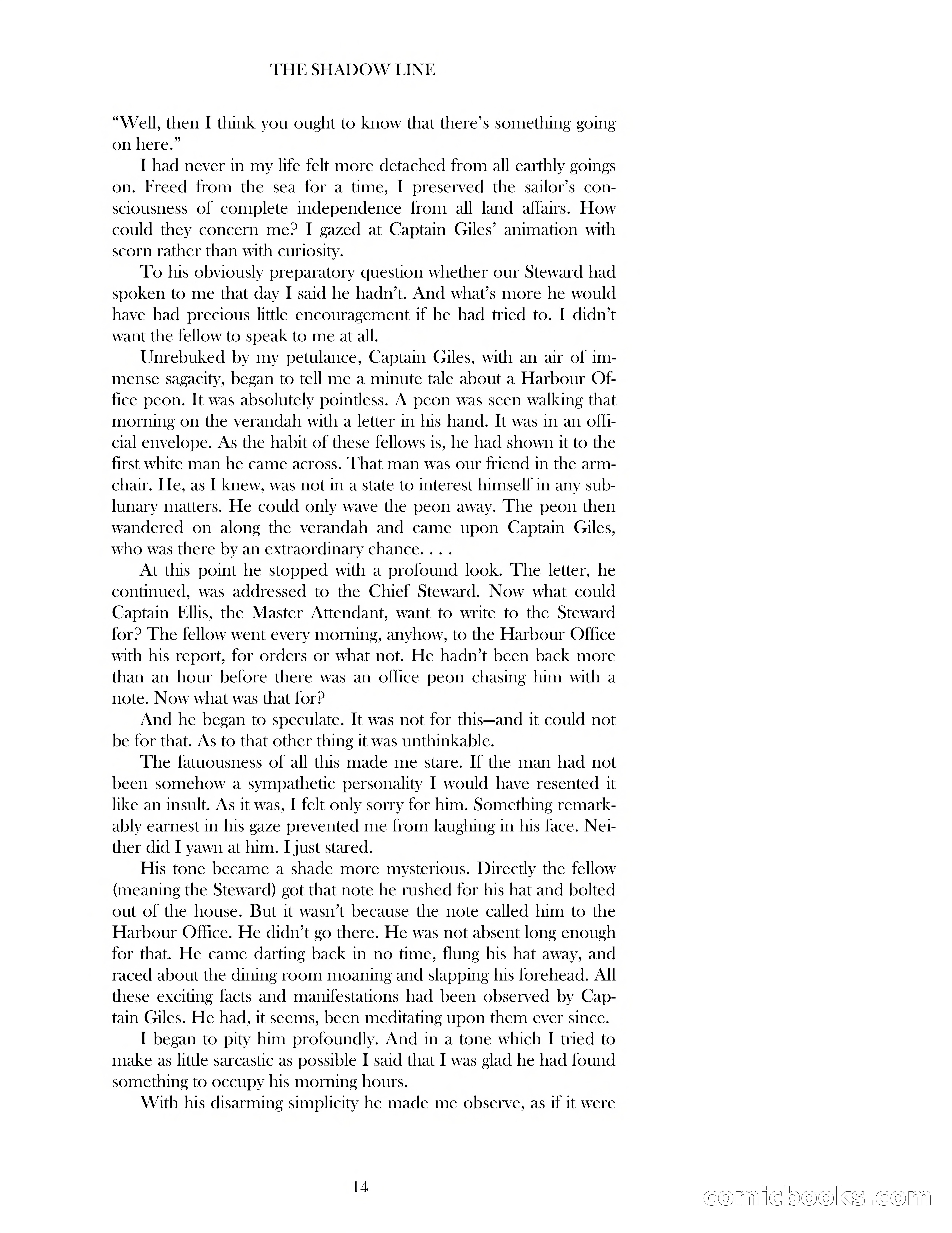 The Shadow Line — page 14 of 83