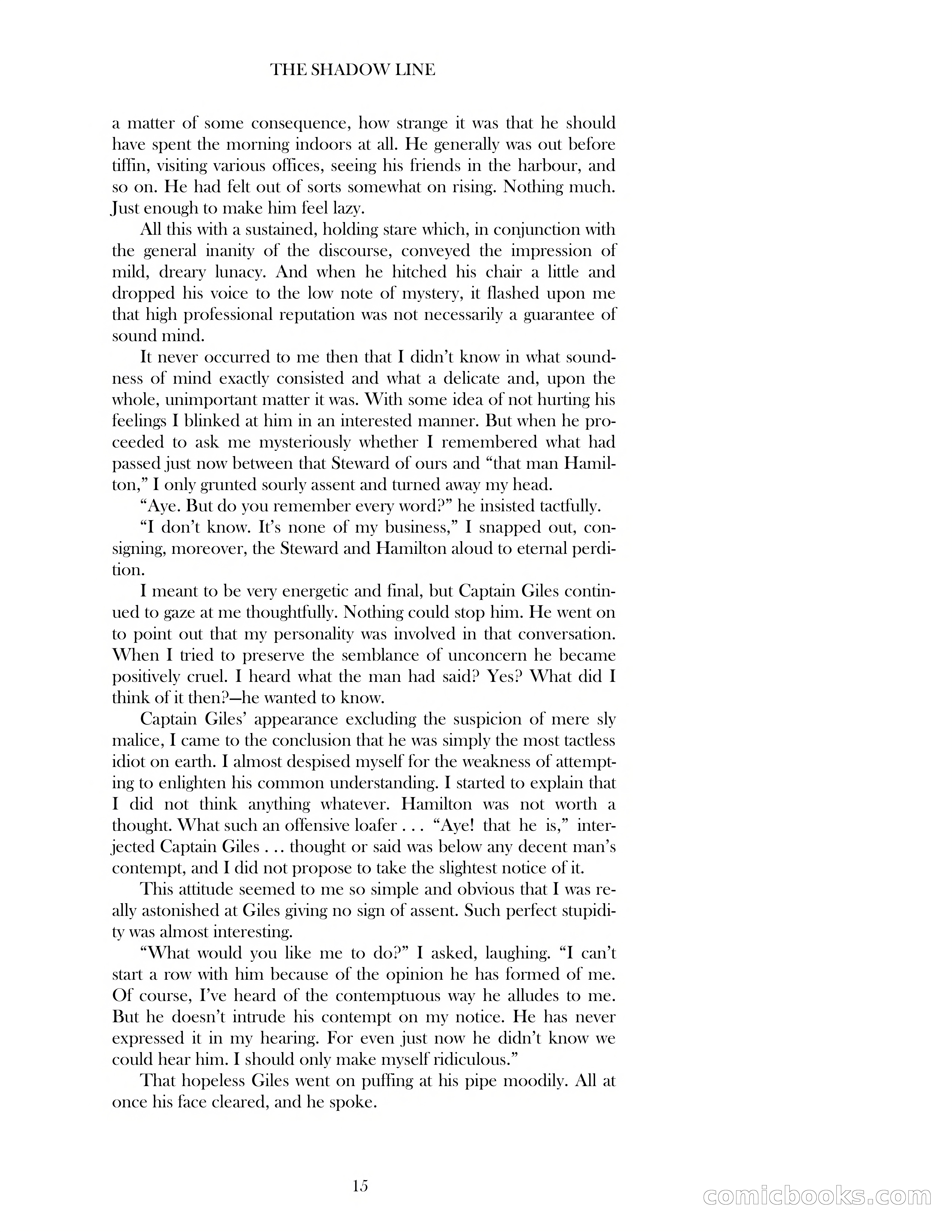 The Shadow Line — page 15 of 83