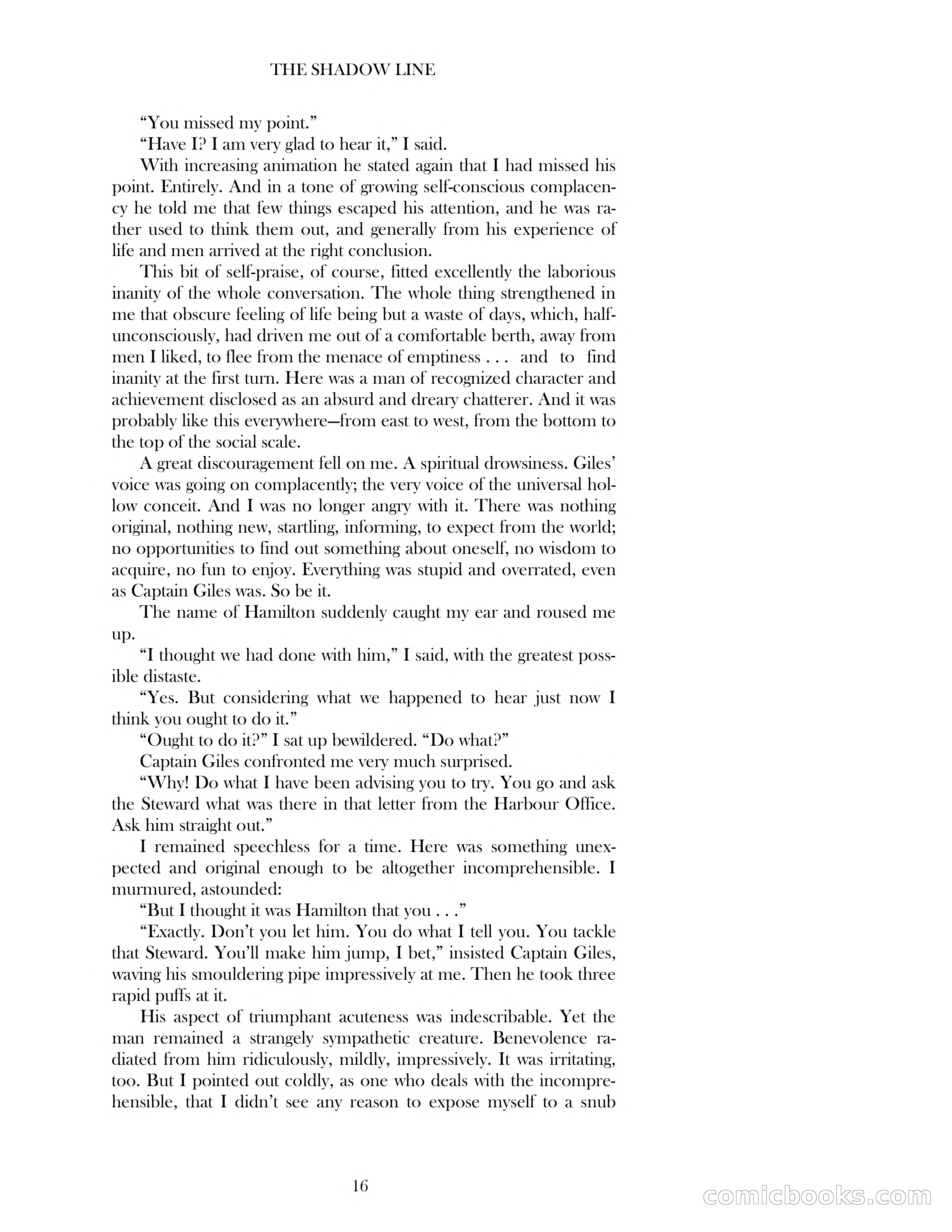 The Shadow Line — page 16 of 83