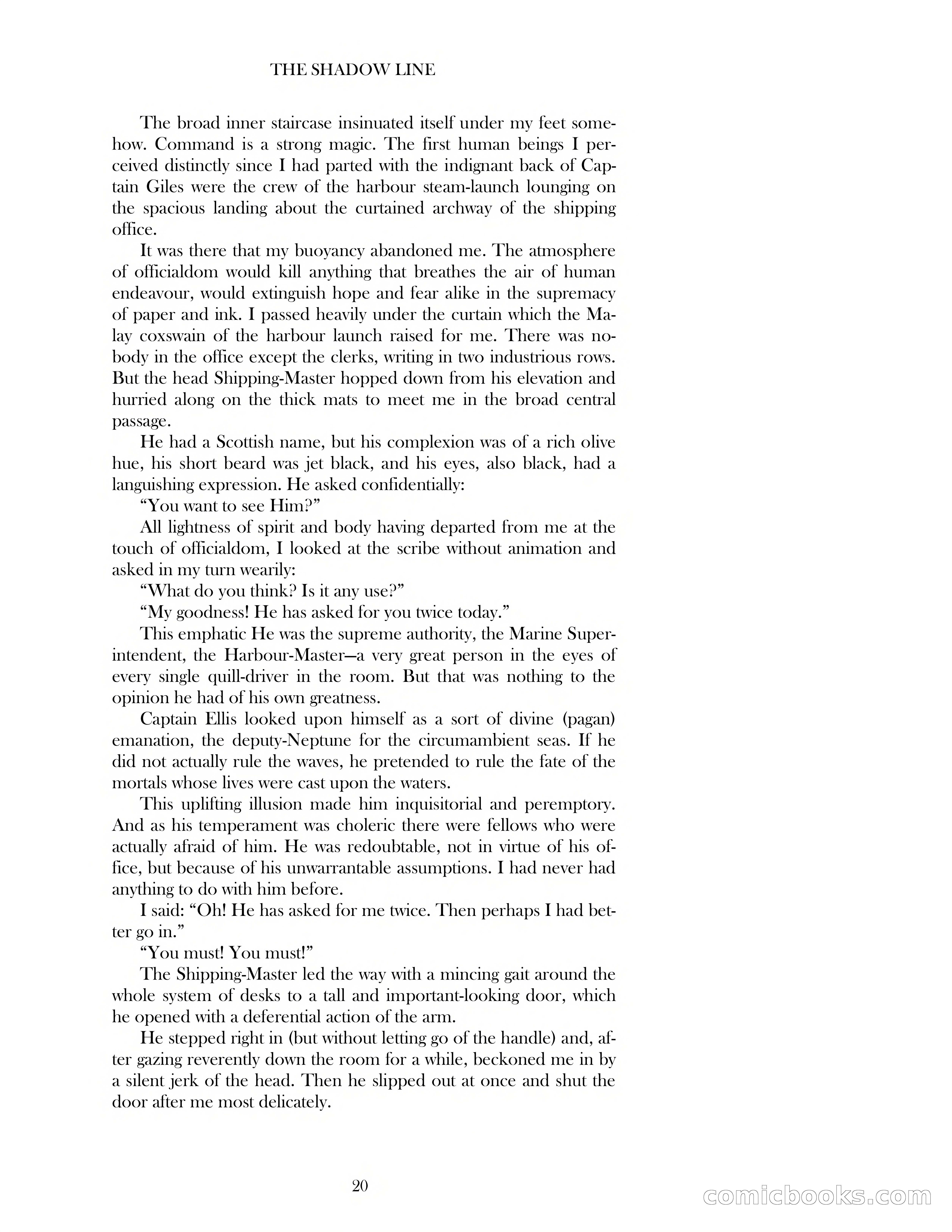 The Shadow Line — page 20 of 83