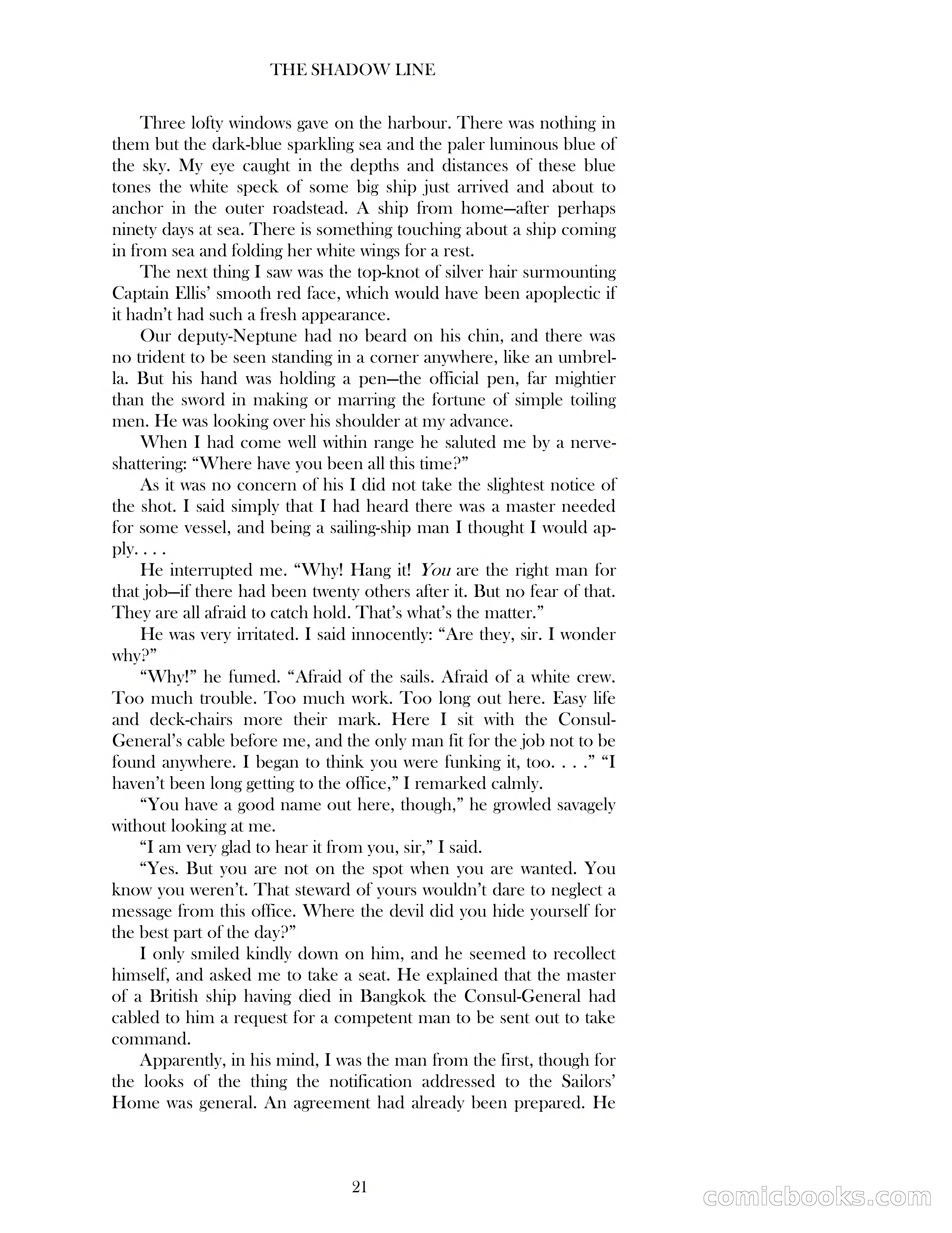The Shadow Line — page 21 of 83