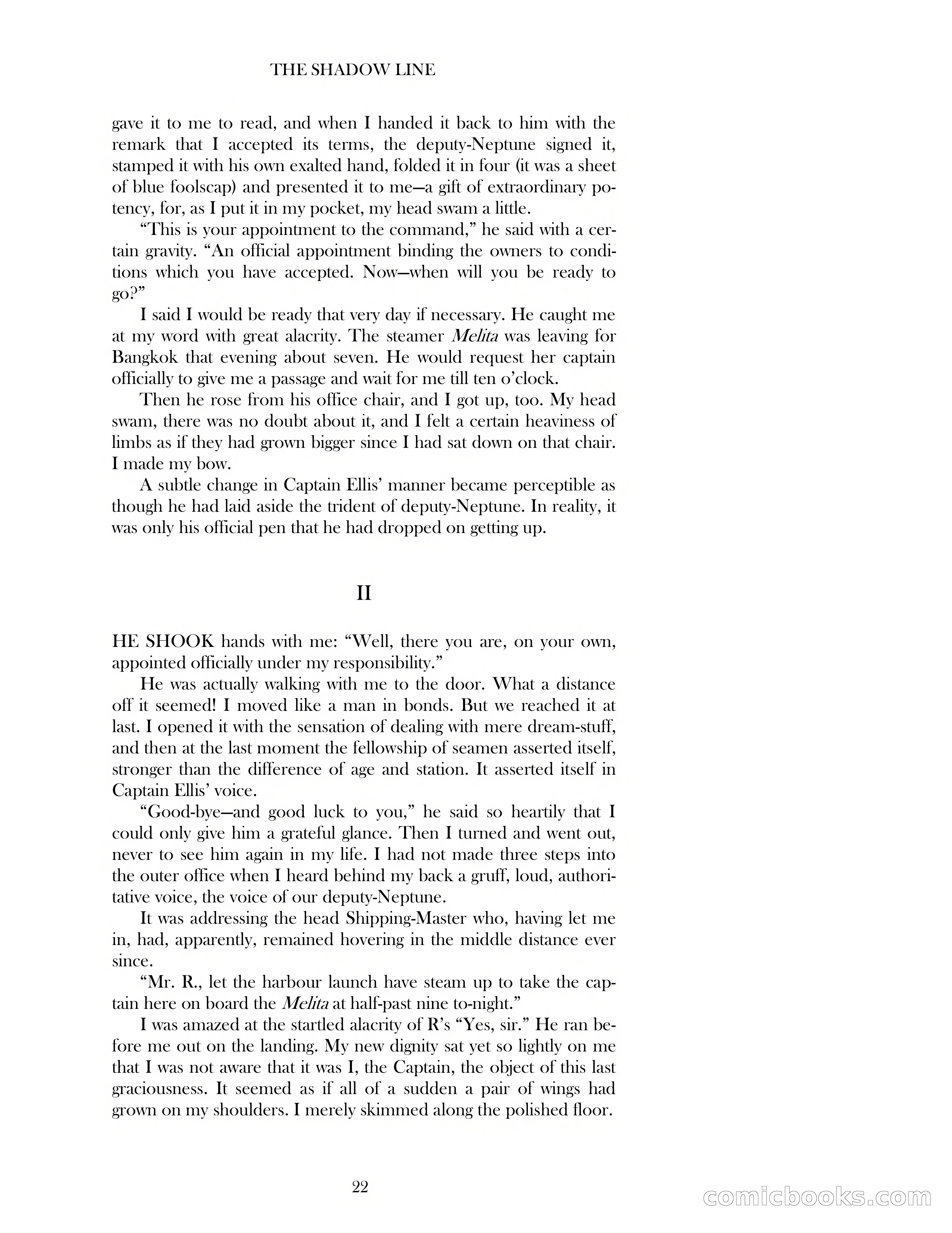 The Shadow Line — page 22 of 83