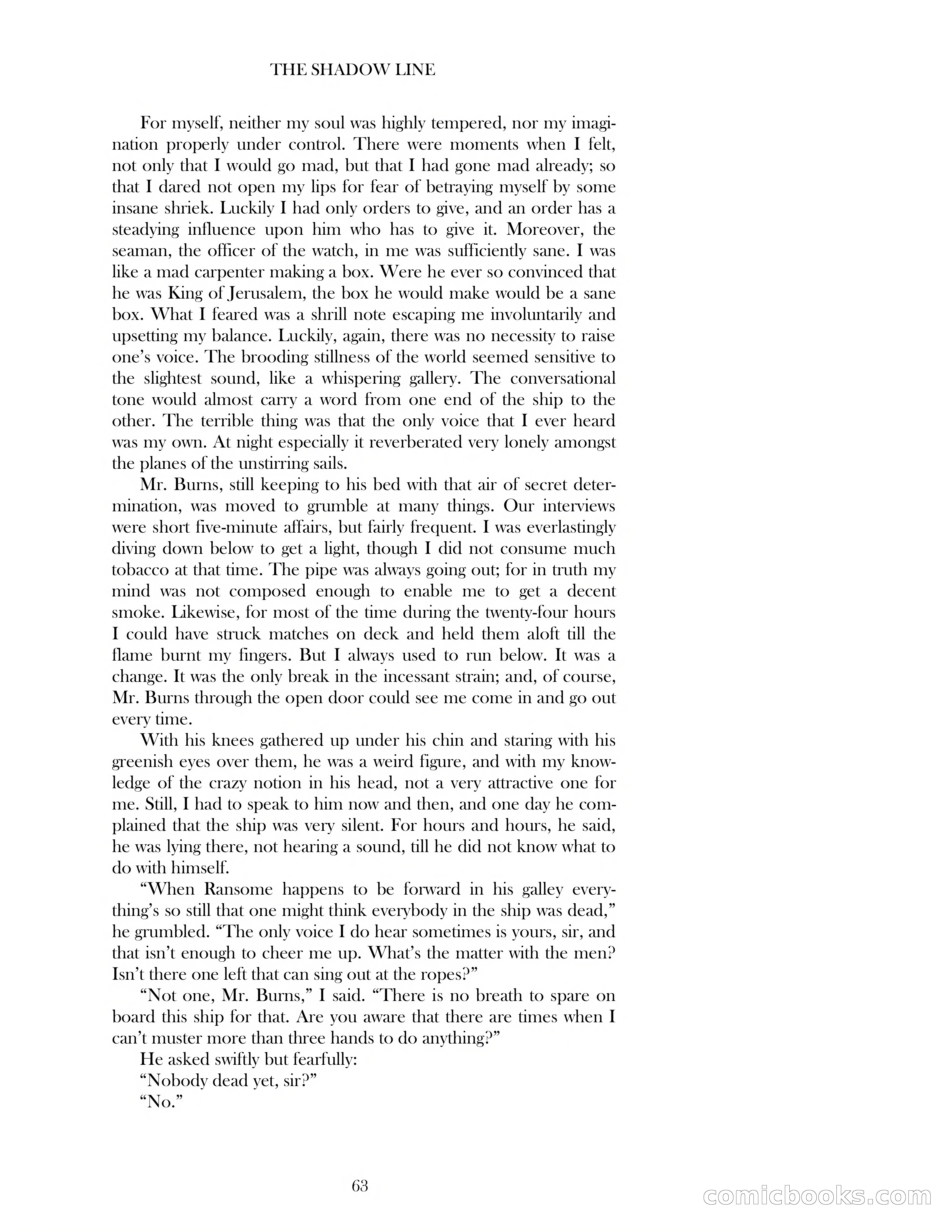 The Shadow Line — page 63 of 83
