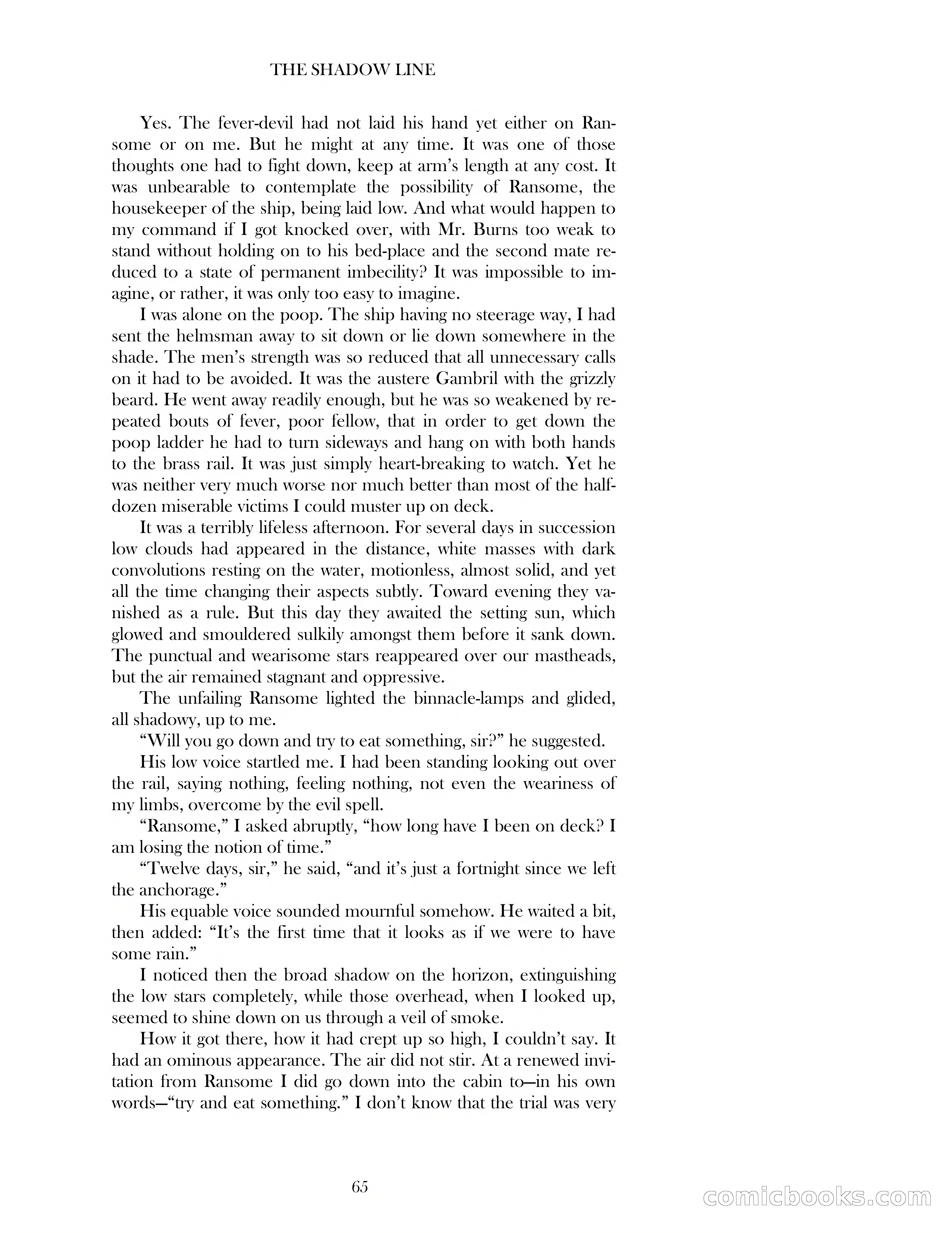 The Shadow Line — page 65 of 83