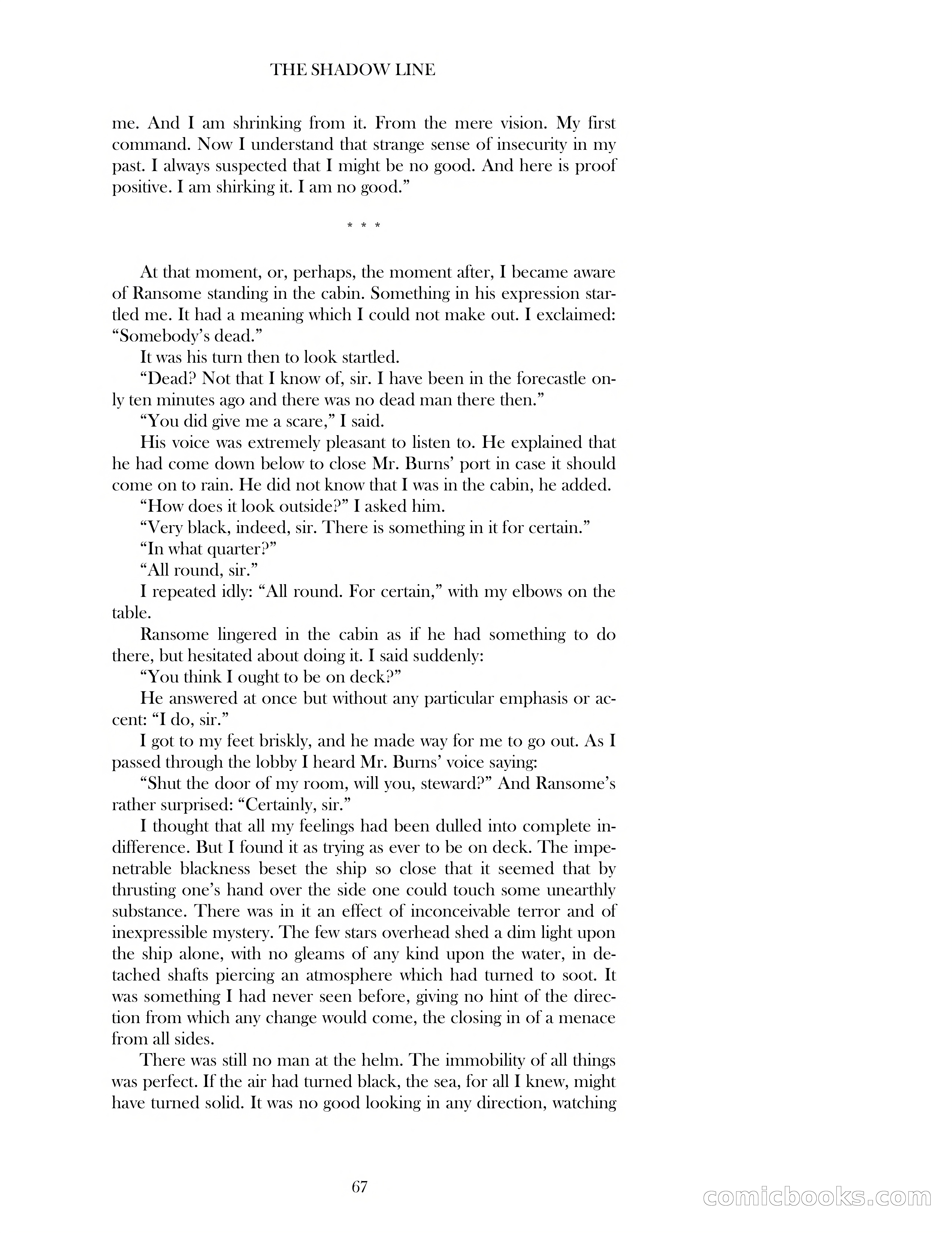 The Shadow Line — page 67 of 83