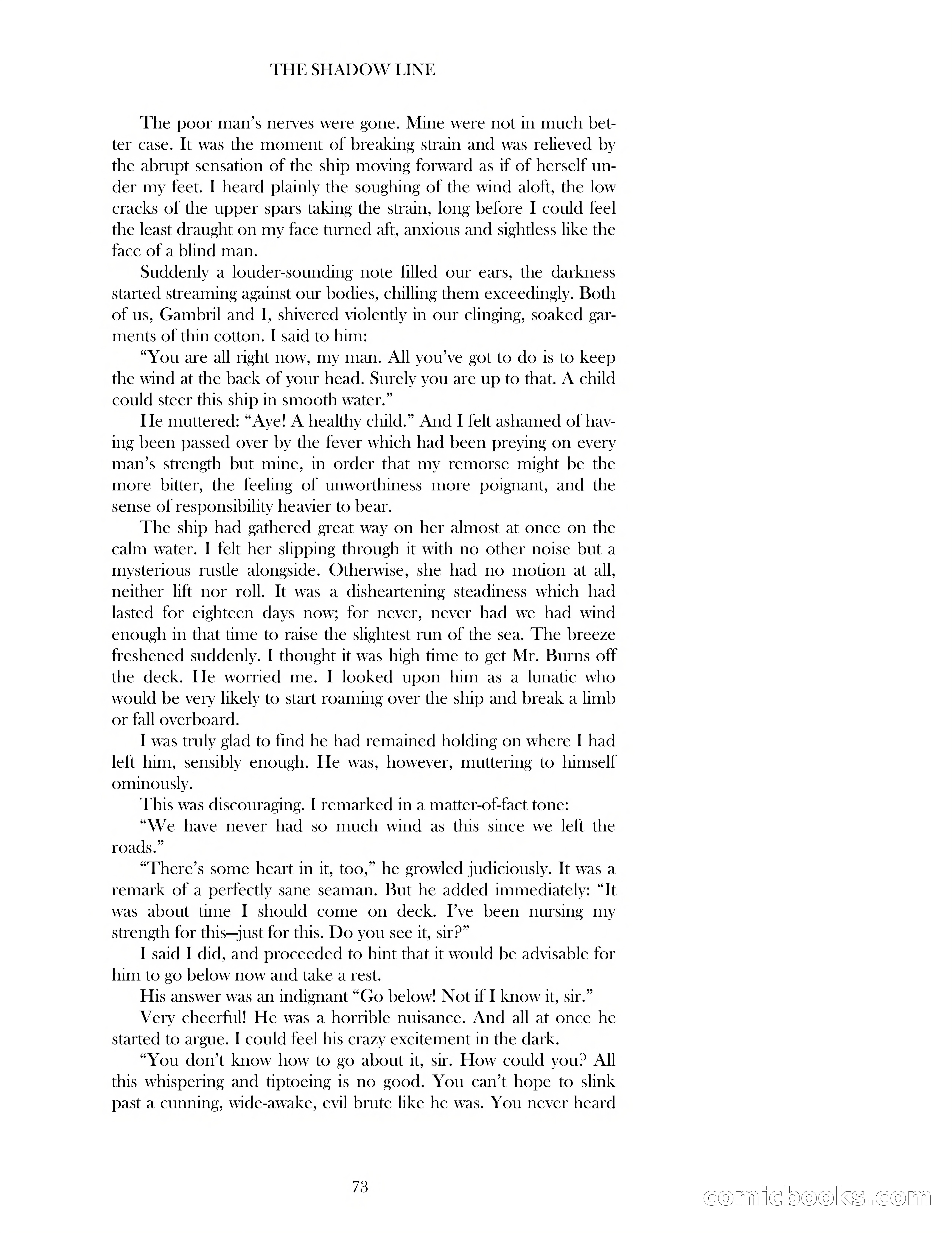 The Shadow Line — page 73 of 83