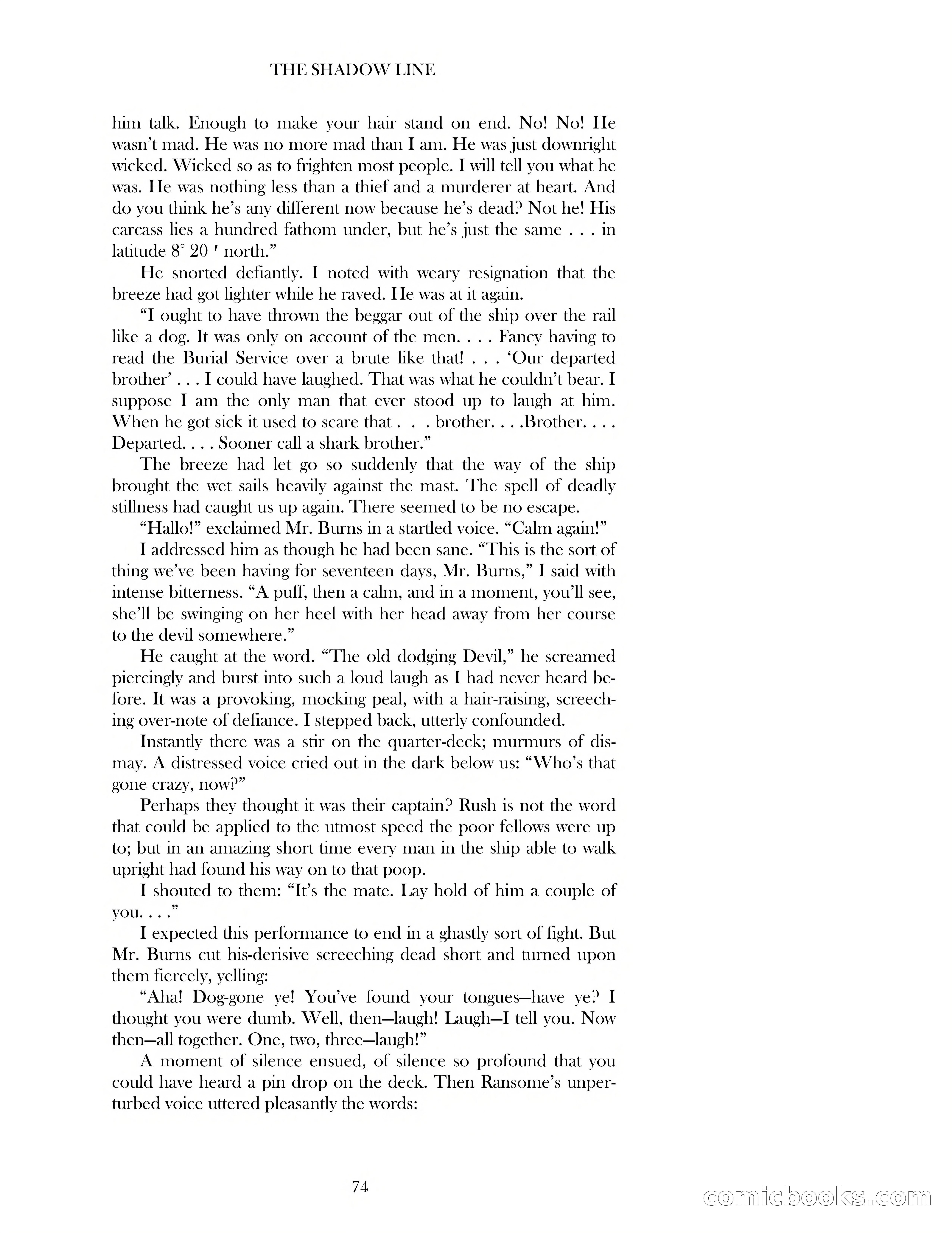 The Shadow Line — page 74 of 83
