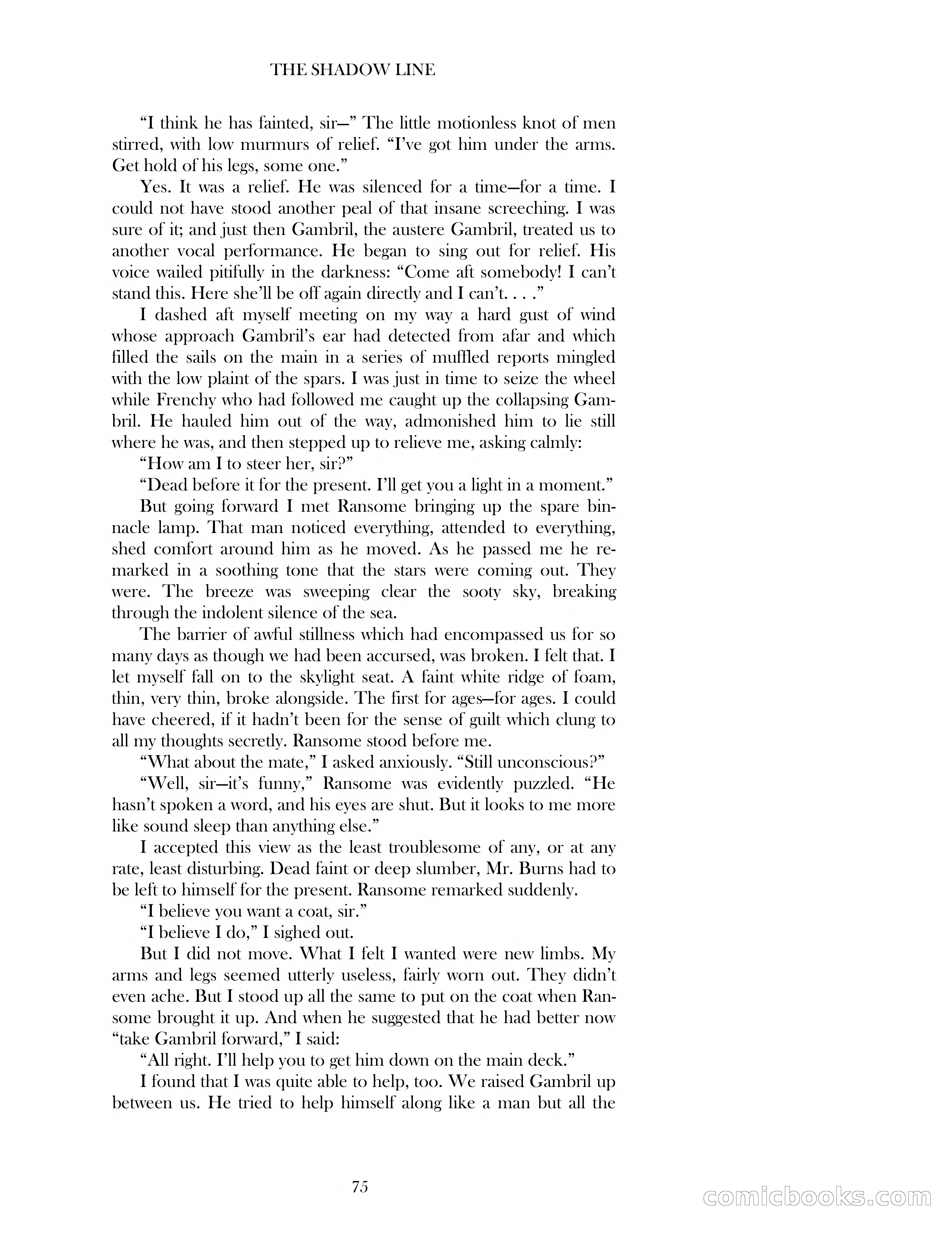 The Shadow Line — page 75 of 83