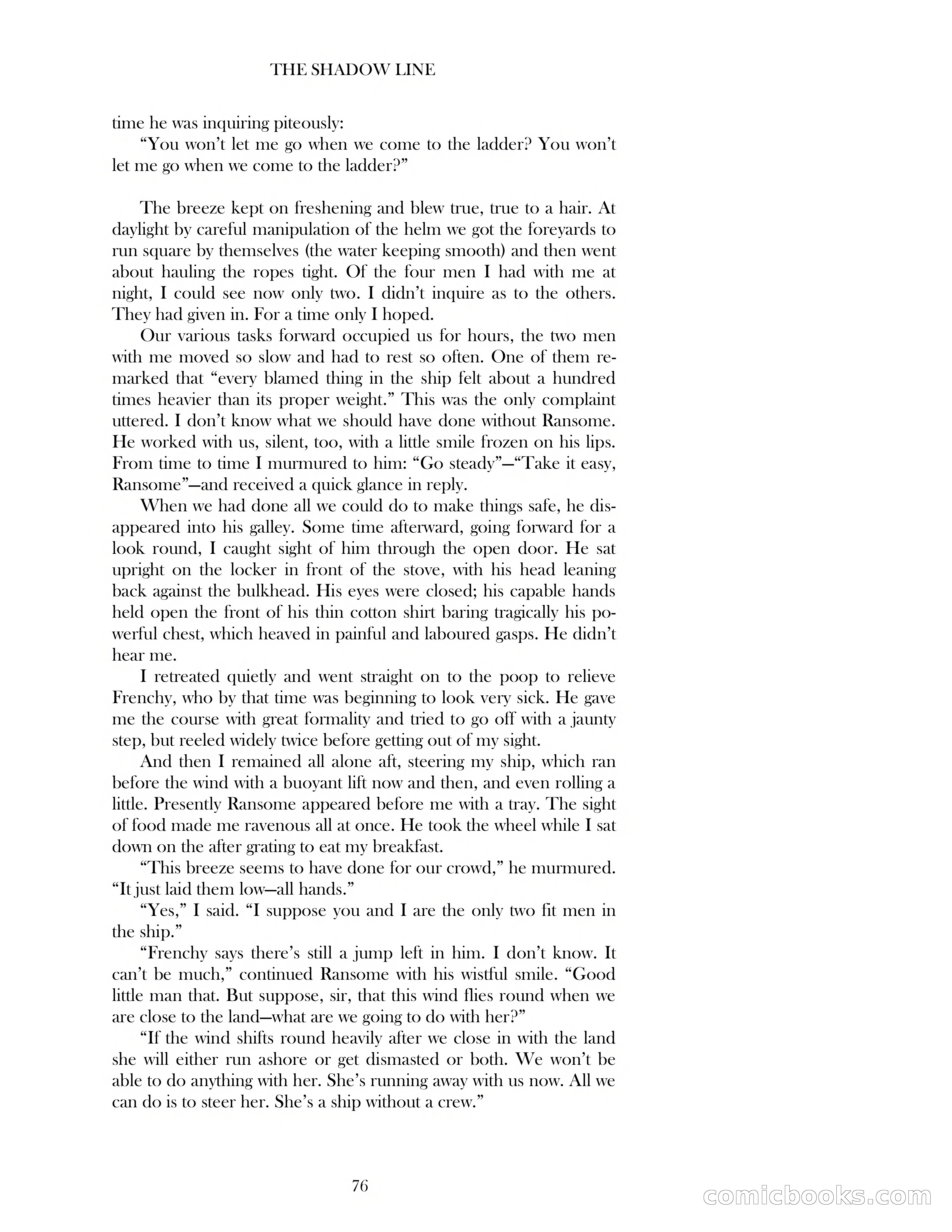 The Shadow Line — page 76 of 83